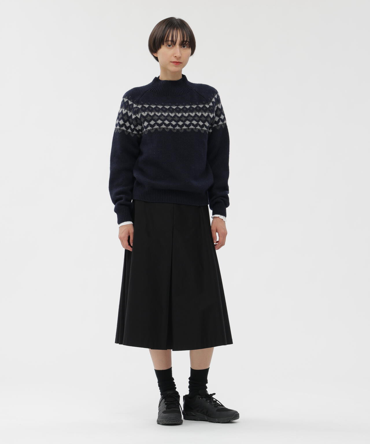 COTTON SATEEN SKIRT | MARGARET HOWELL（マーガレット・ハウエル