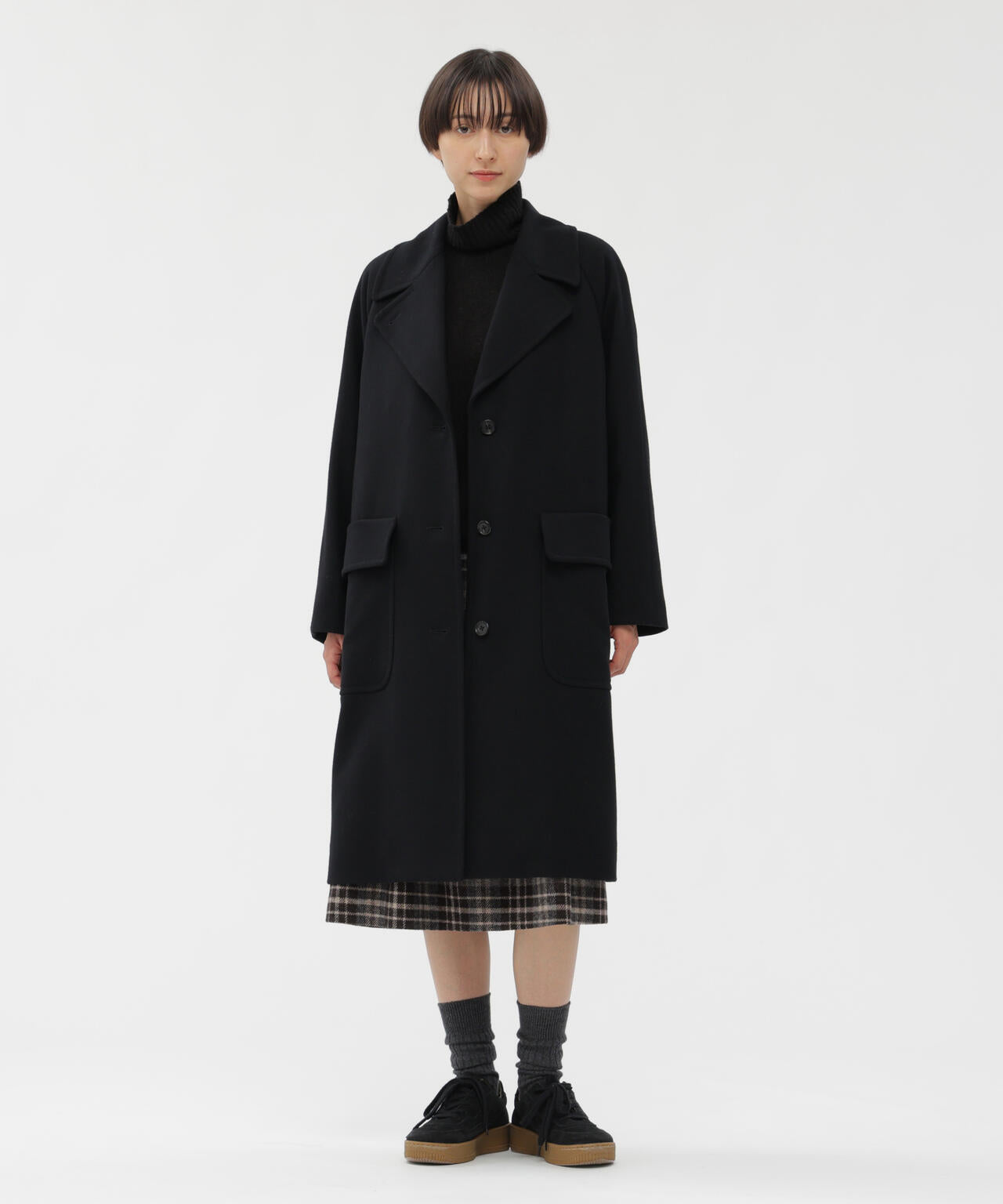 LARGE CHECK WOOL SKIRT | MARGARET HOWELL（マーガレット・ハウエル