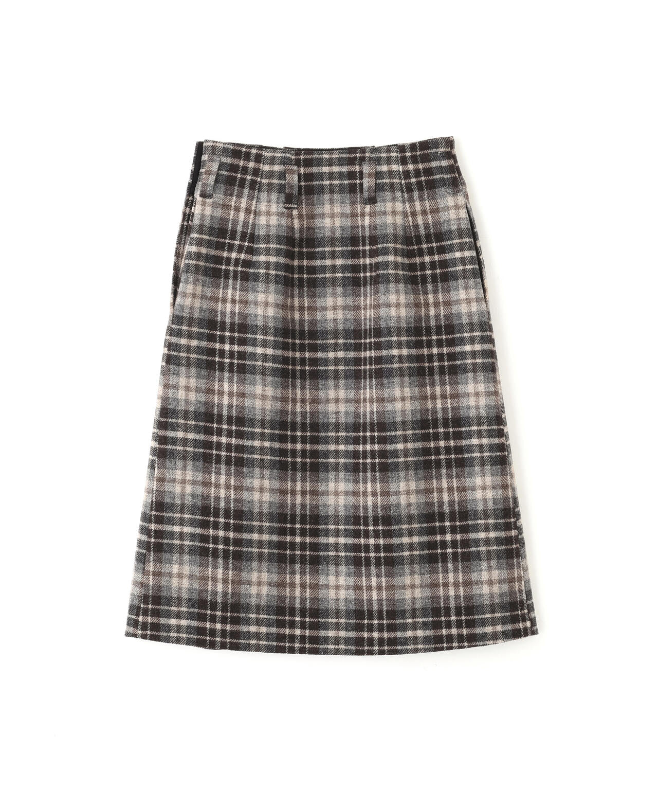 LARGE CHECK WOOL SKIRT | MARGARET HOWELL（マーガレット・ハウエル