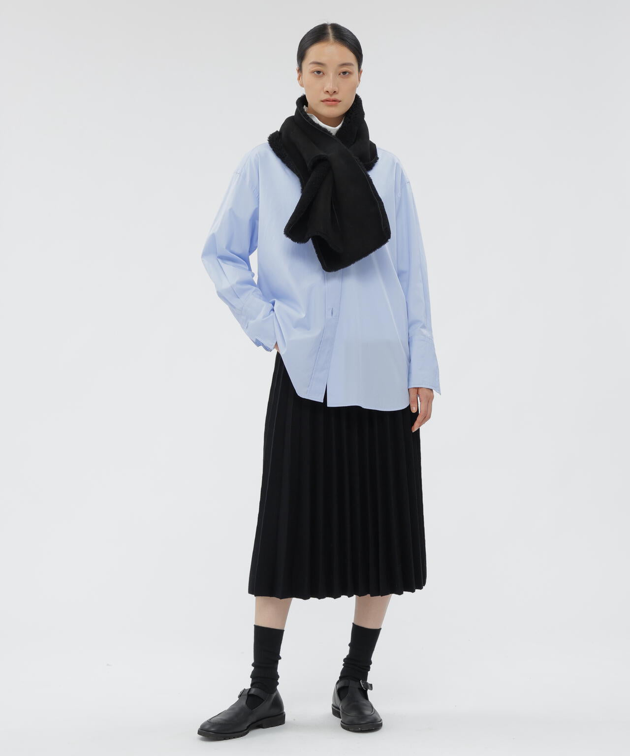 マーガレットハウエル　ウール　スカート KNITTED FINE WOOL SKIRT | MARGARET HOWELL（マーガレット