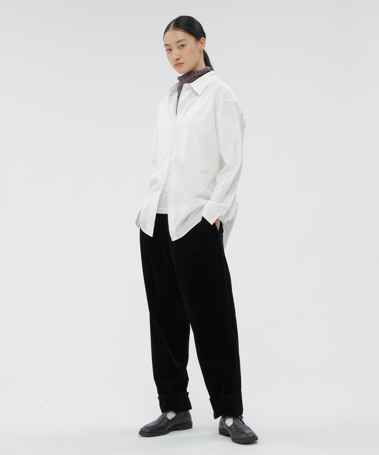 RICH COTTON VELVET TROUSERS
