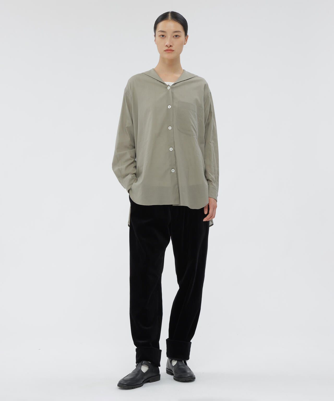 RICH COTTON VELVET TROUSERS