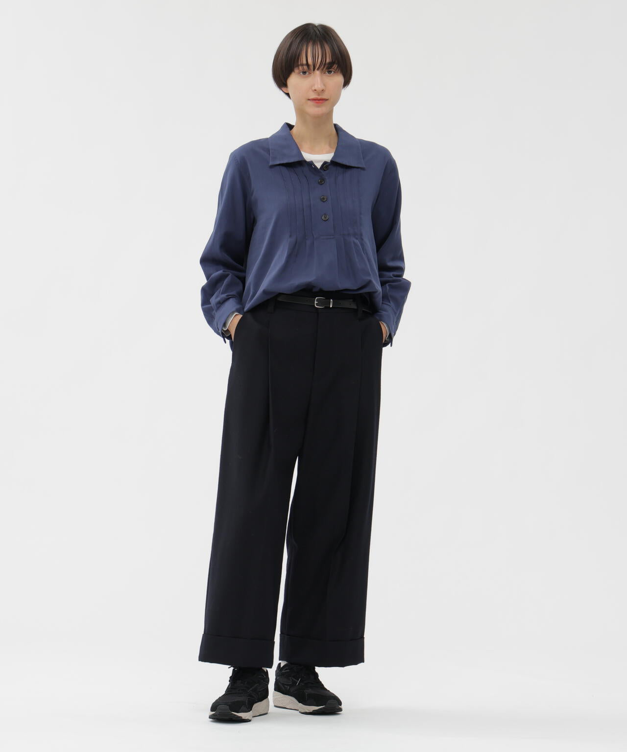 FLANNEL WOOL TROUSERS