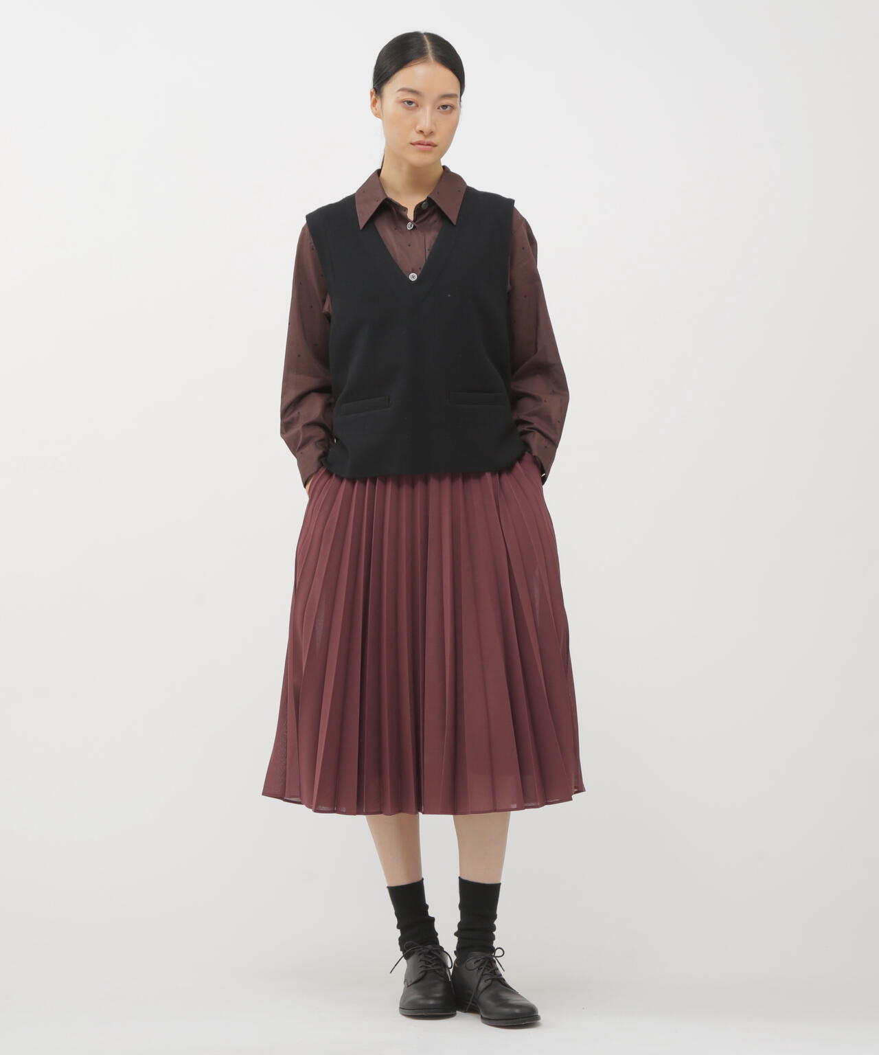 MILLED WOOL TWILL SHIRT | MARGARET HOWELL（マーガレット・ハウエル