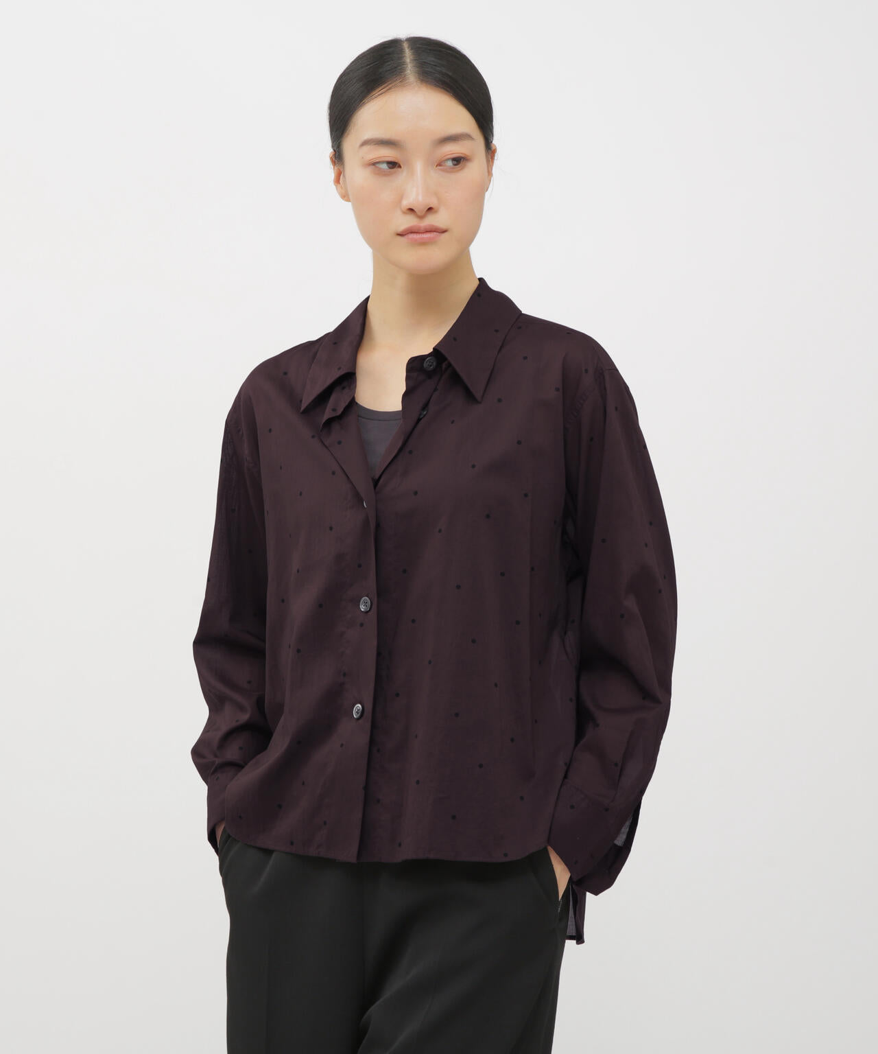 COTTON POLKA DOT SHIRT