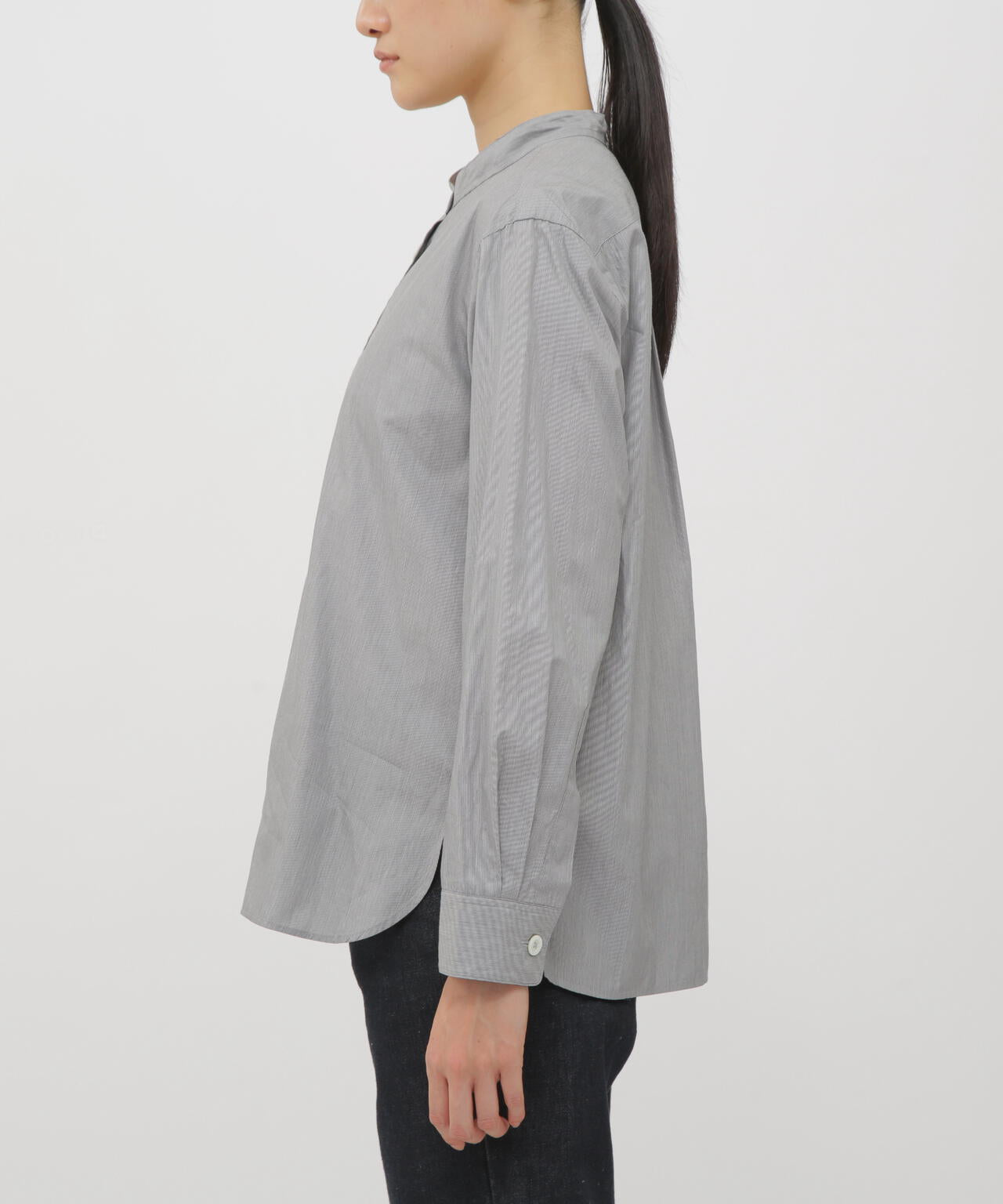 COTTON HAIRLINE STRIPE SHIRT