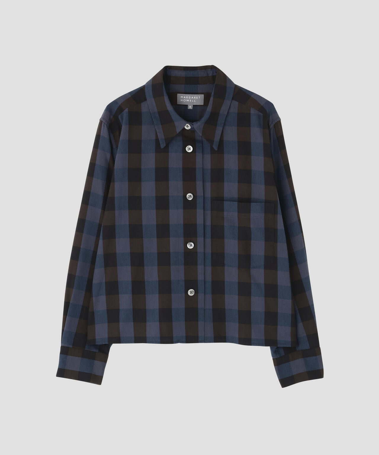 COTTON CASHMERE CHECK SHIRT