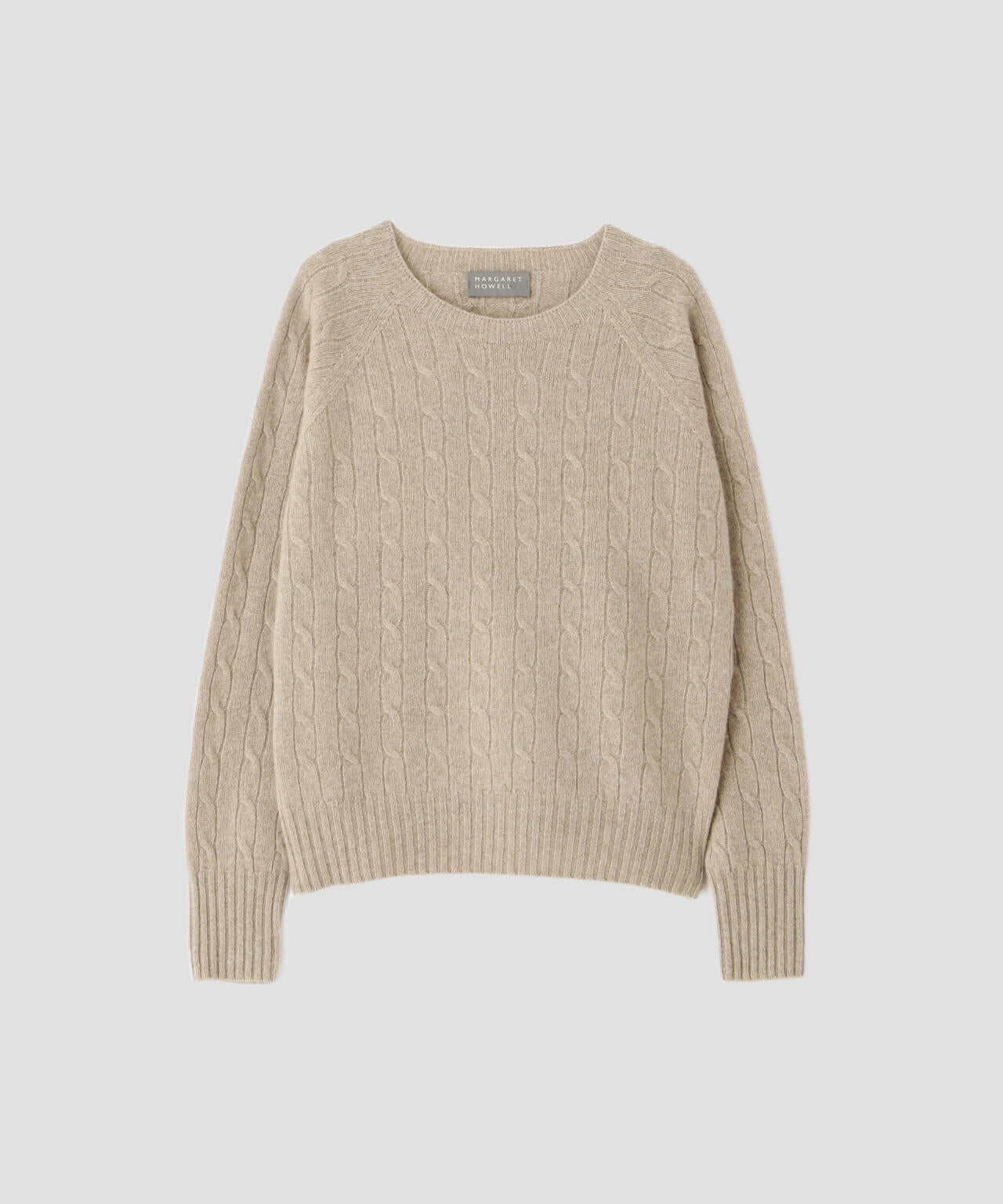 美品✨マーガレットハウエル ウール キャメル カーディガン ベージュ Ⅱ CASHMERE AND RECYCLED MERINO KNITWEAR | MARGARET HOWELL