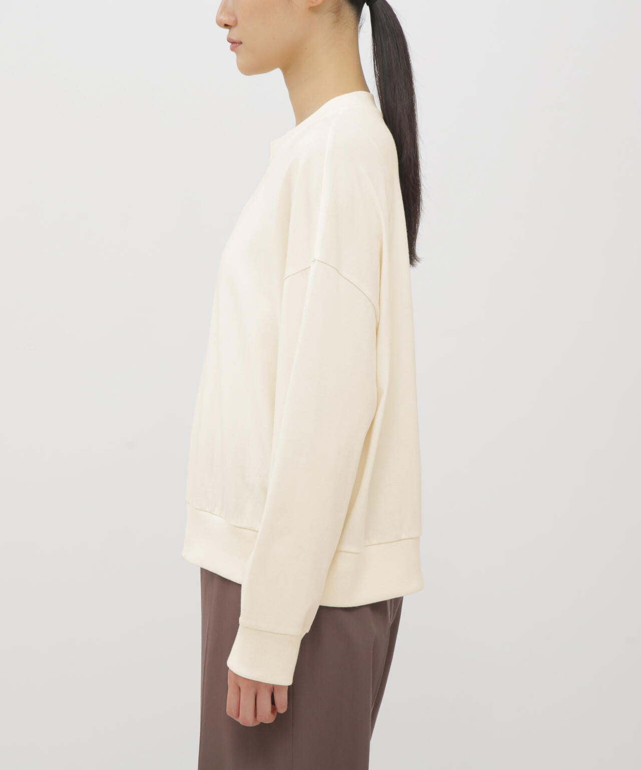 DENSE COTTON JERSEY TOP