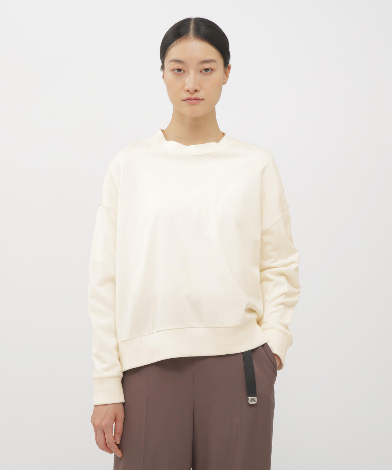 DENSE COTTON JERSEY TOP