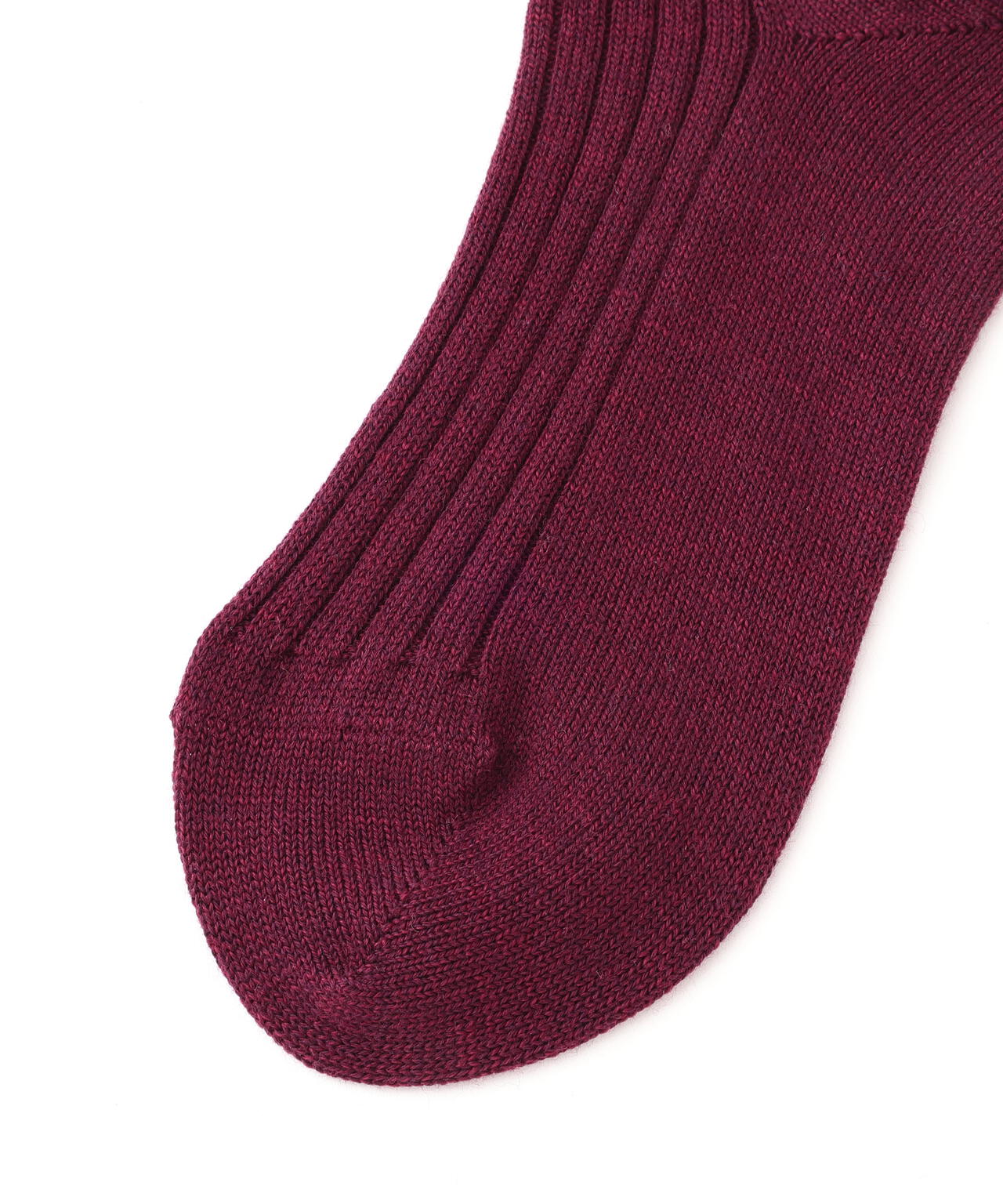 WOOL COTTON RIB SOCKS