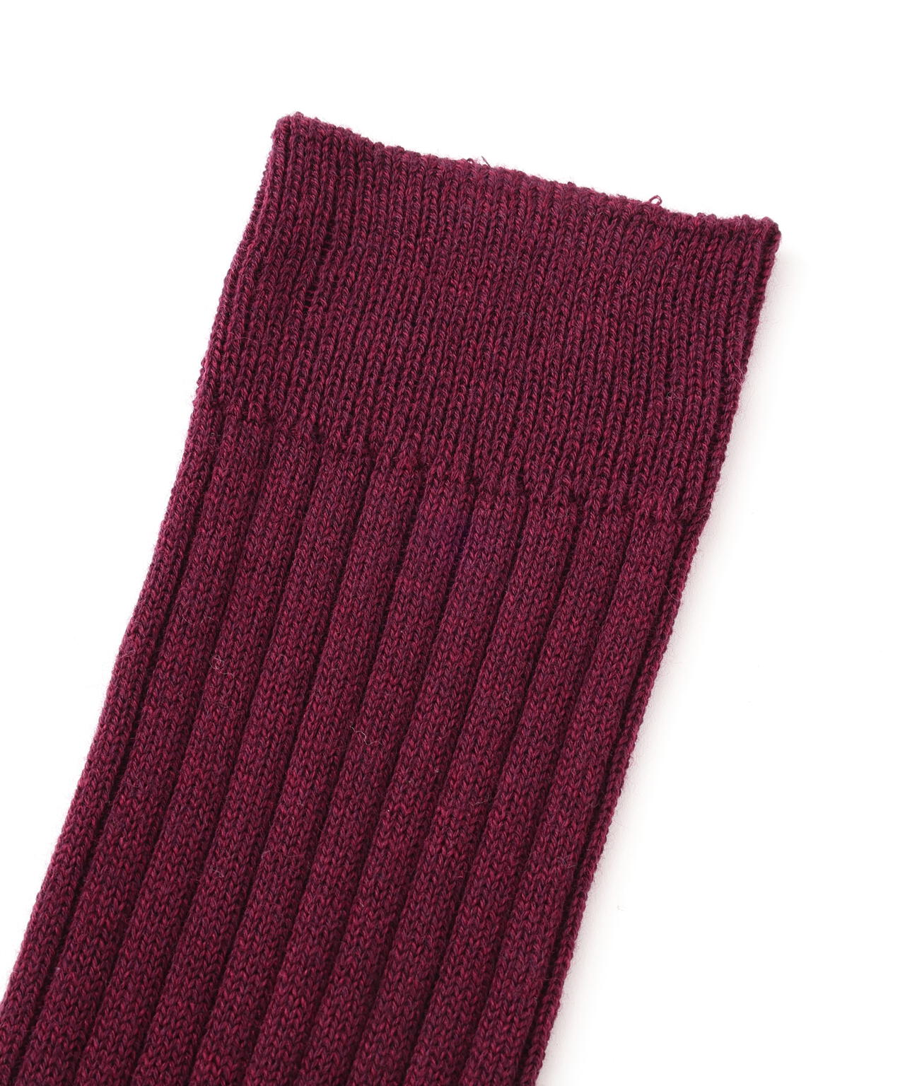WOOL COTTON RIB SOCKS