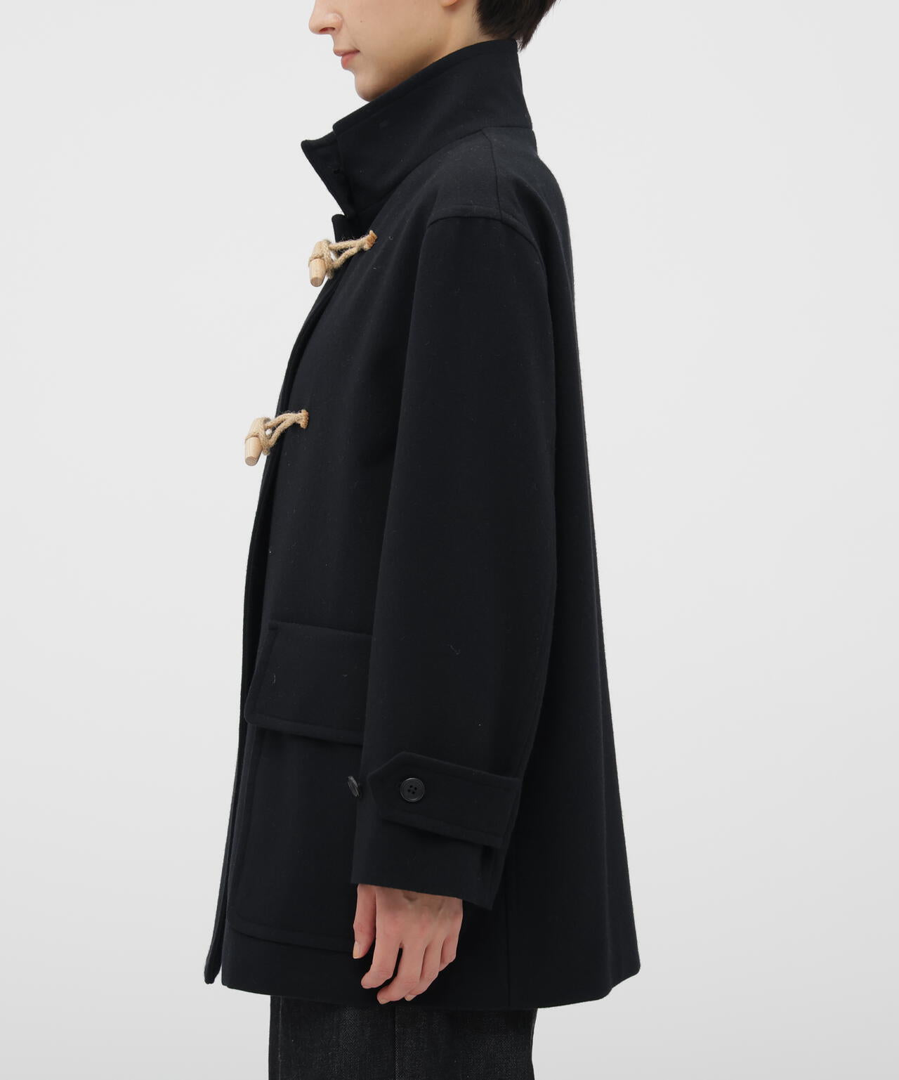 LIGHT FLANNEL WOOL COAT