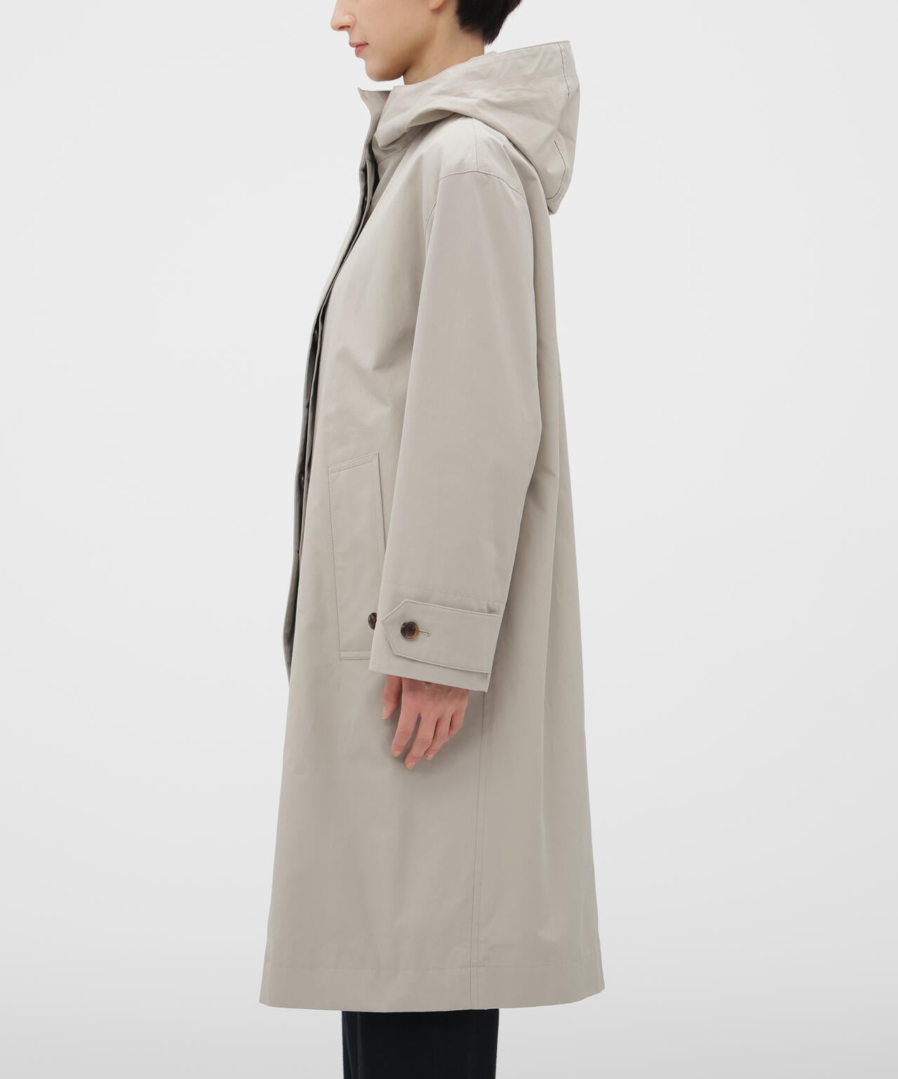 DENSE COTTON POPLIN COAT