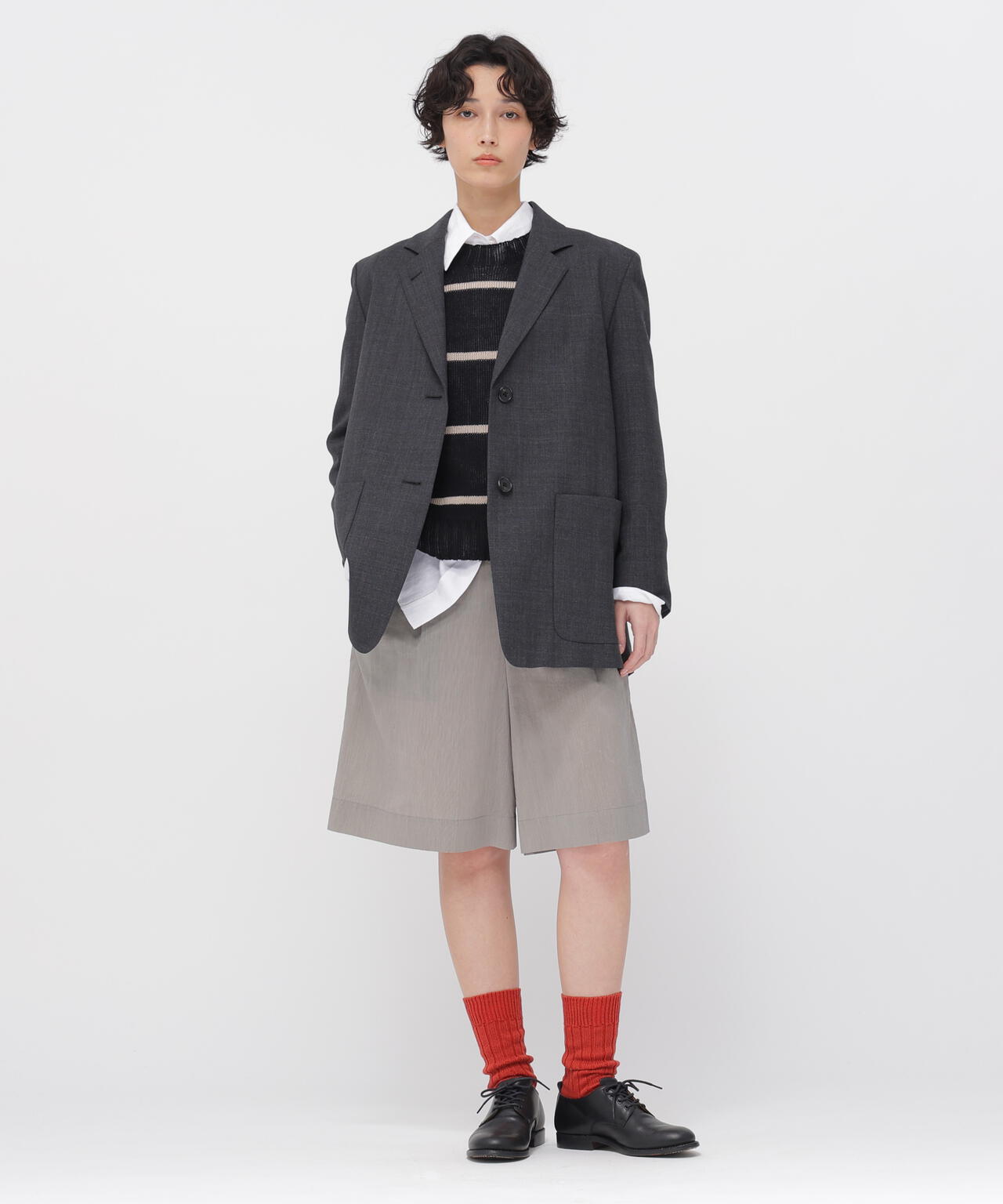 CRISP WOOL PLAINWEAVE JACKET | MARGARET HOWELL(マーガレット CRISP WOOL PLAINWEAVE JACKET | MARGARET HOWELL(マーガレット