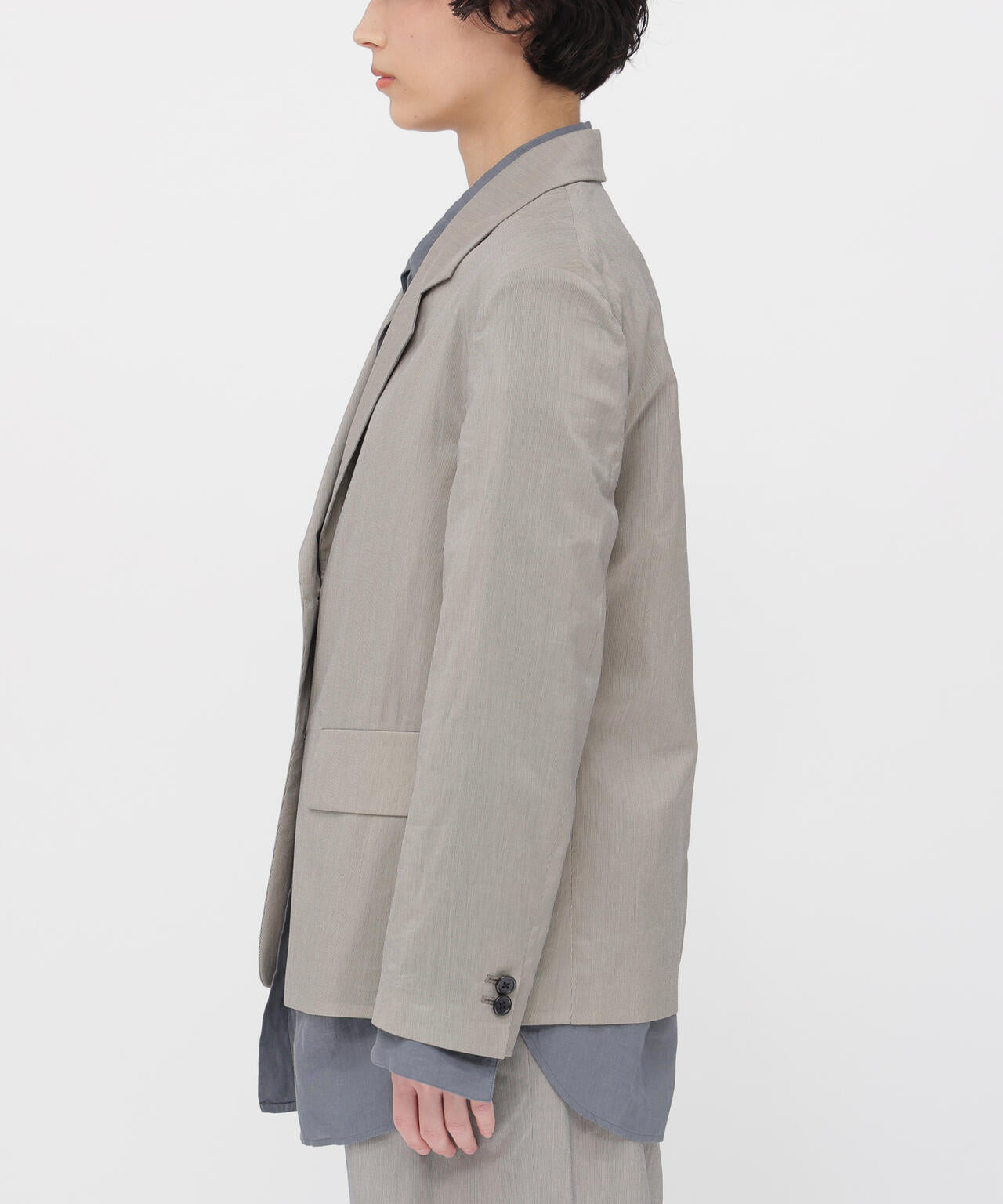 新品タグ付 イギリス製 マーガレットハウエル ストライプコットンジャージー 希少 HAIRLINE STRIPE COTTON TROUSERS | MARGARET HOWELL（マーガレット