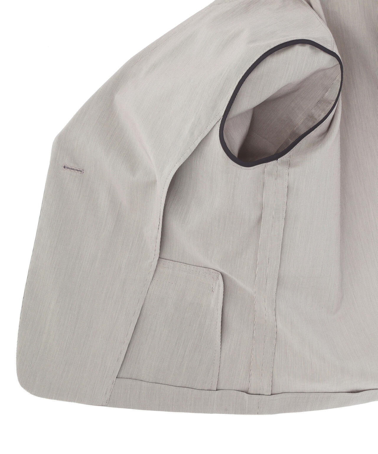 FINE STRIPE COTTON SILK JACKET