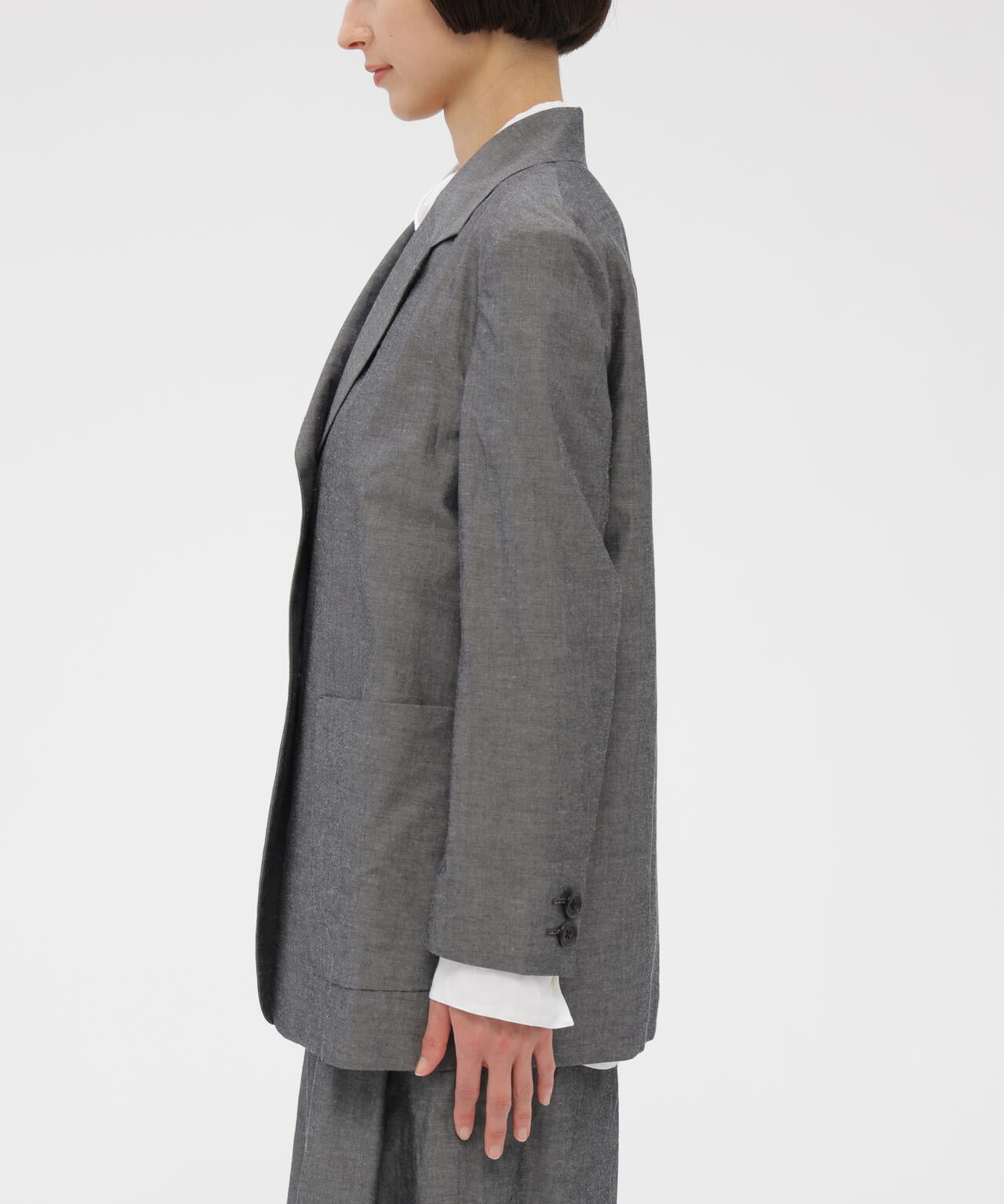 COTTON RAMIE CHAMBRAY JACKET | MARGARET HOWELL（マーガレット