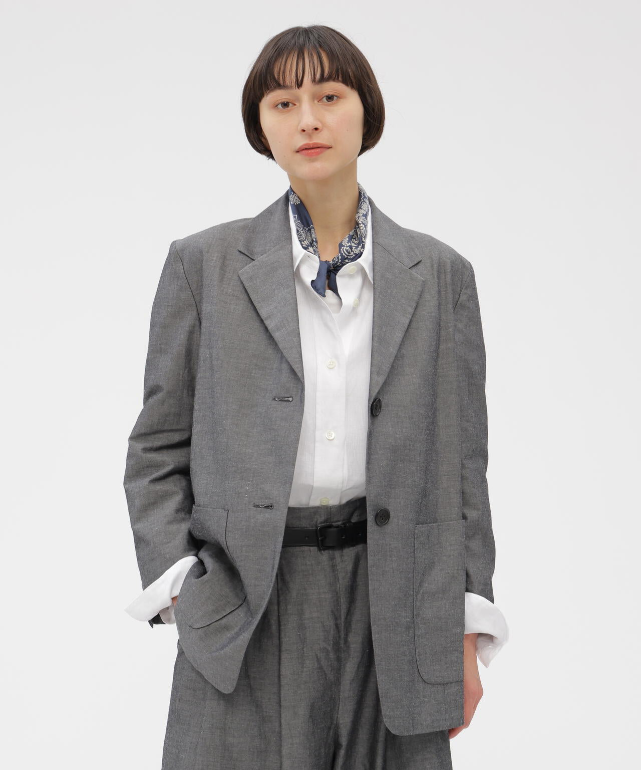 COTTON RAMIE CHAMBRAY JACKET | MARGARET HOWELL（マーガレット