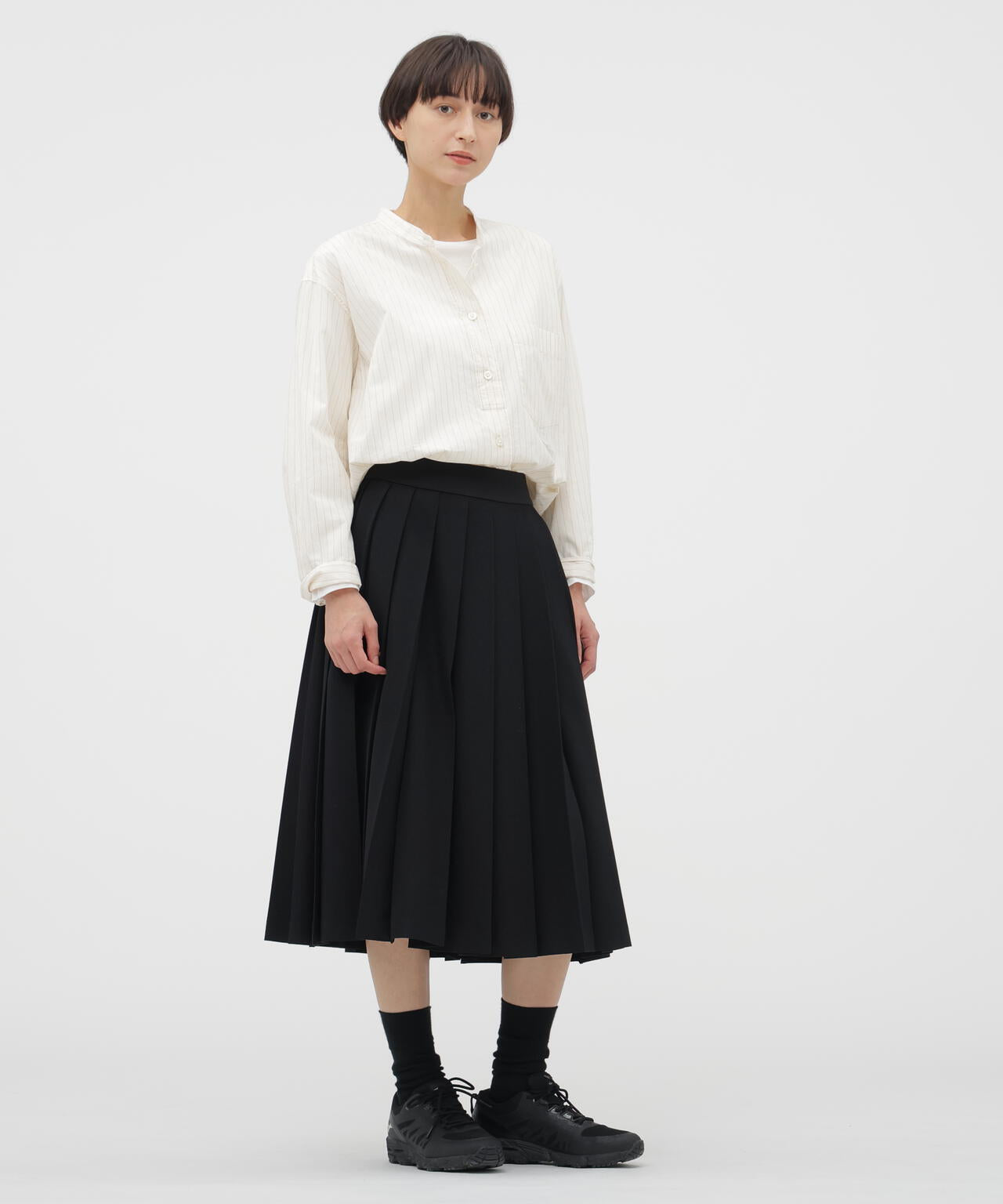 BARATHEA WOOL BLEND SKIRT