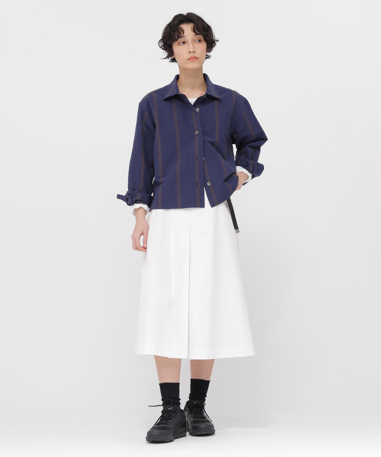 STIFF COTTON TWILL SKIRT | MARGARET HOWELL（マーガレット・ハウエル