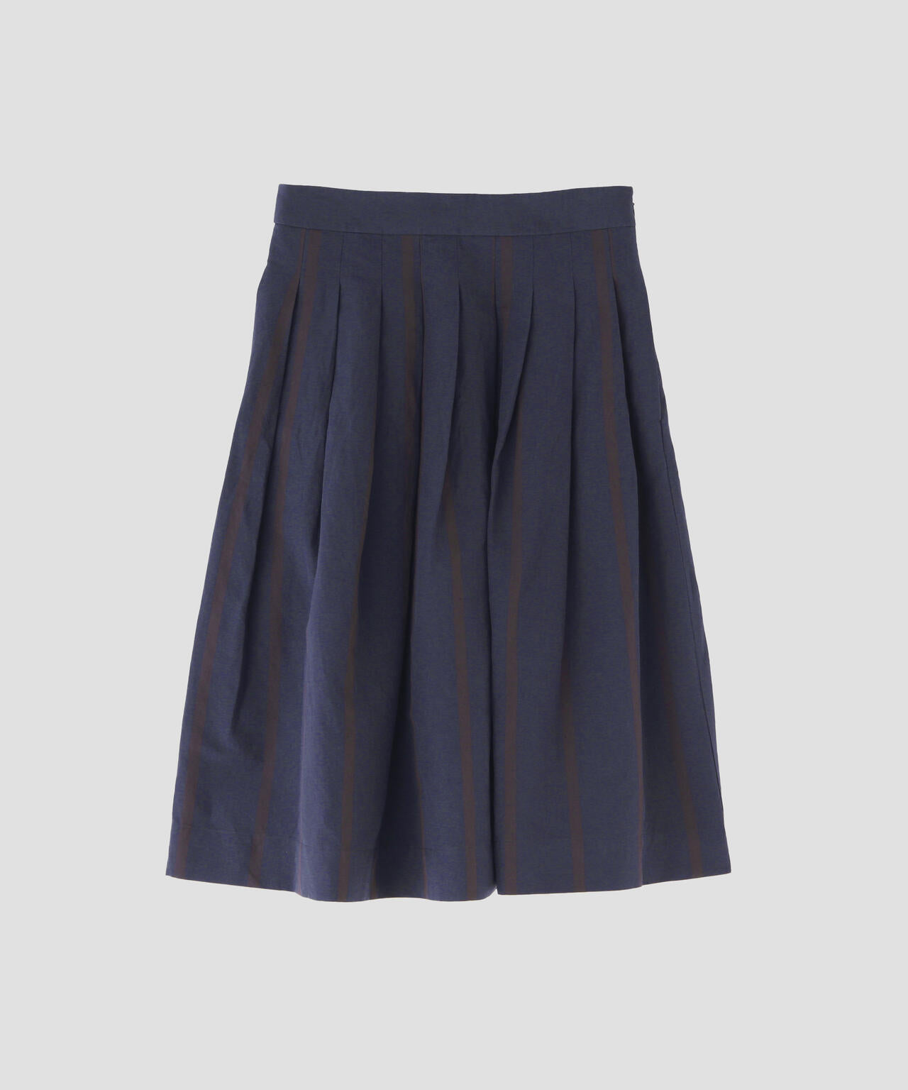 MHL マーガレットハウエル コットン リネン スカート 日本製 BOLD STRIPE COTTON LINEN SKIRT | MARGARET HOWELL（マーガレット