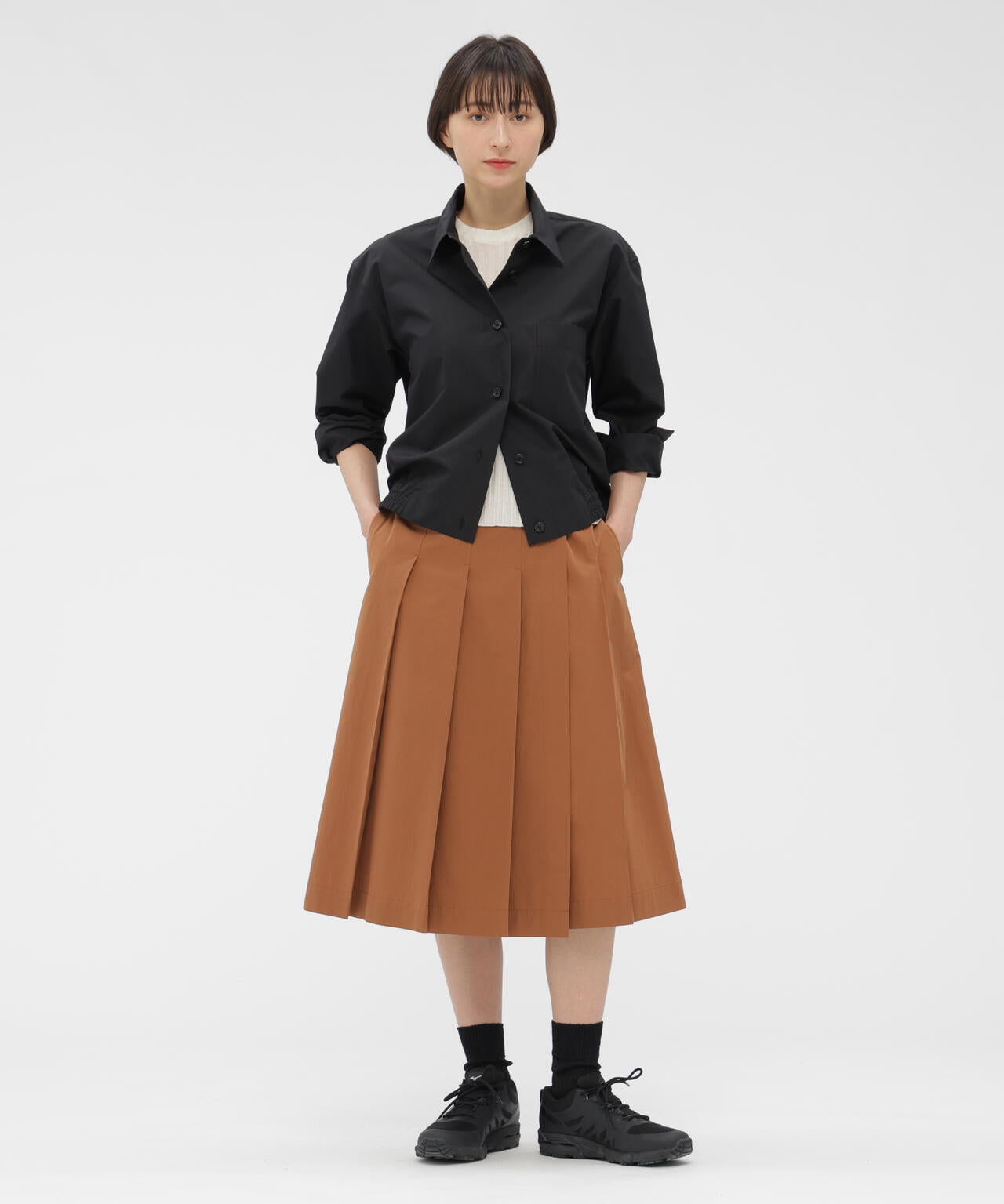 LIGHT COTTON POPLIN SKIRT | MARGARET HOWELL（マーガレット