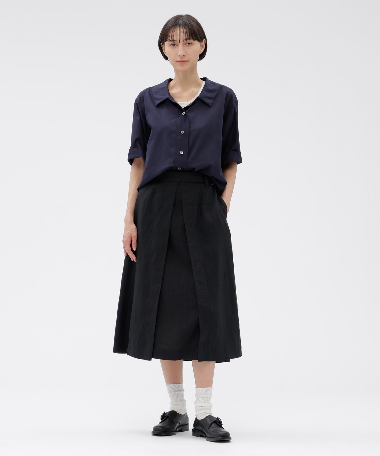 マーガレットハウエル　LIGHTWEIGHT LINENスカート LIGHTWEIGHT LINEN SKIRT | MARGARET HOWELL（マーガレット・ハウエル