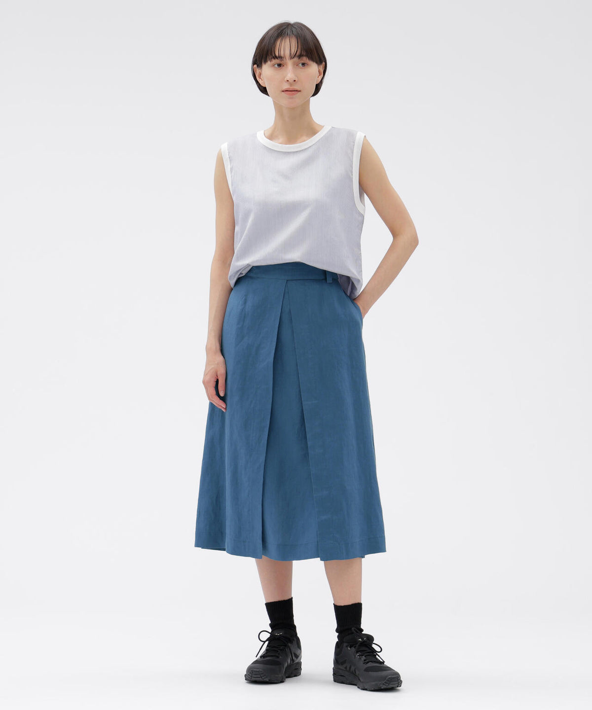 LIGHTWEIGHT LINEN SKIRT | MARGARET HOWELL（マーガレット・ハウエル 