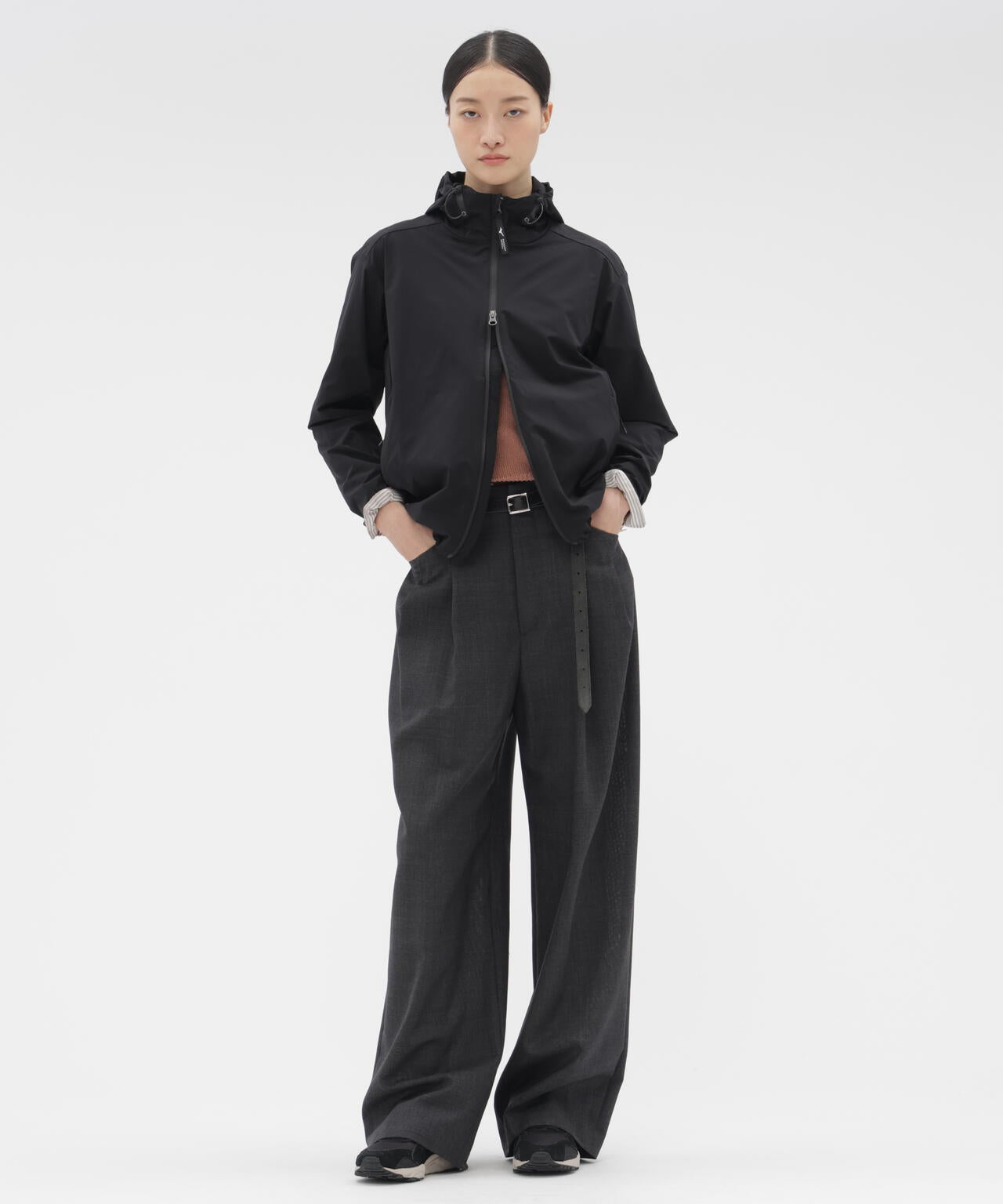 CRISP WOOL PLAINWEAVE TROUSERS