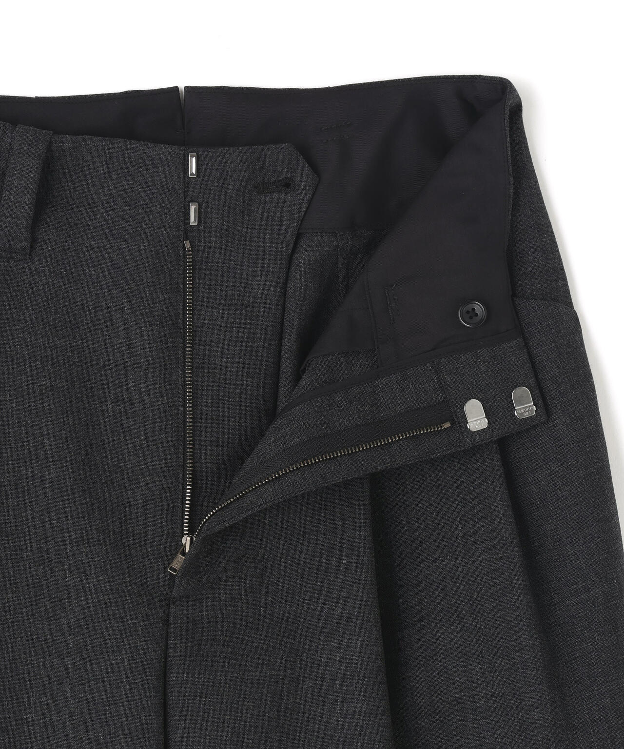 CRISP WOOL PLAINWEAVE TROUSERS