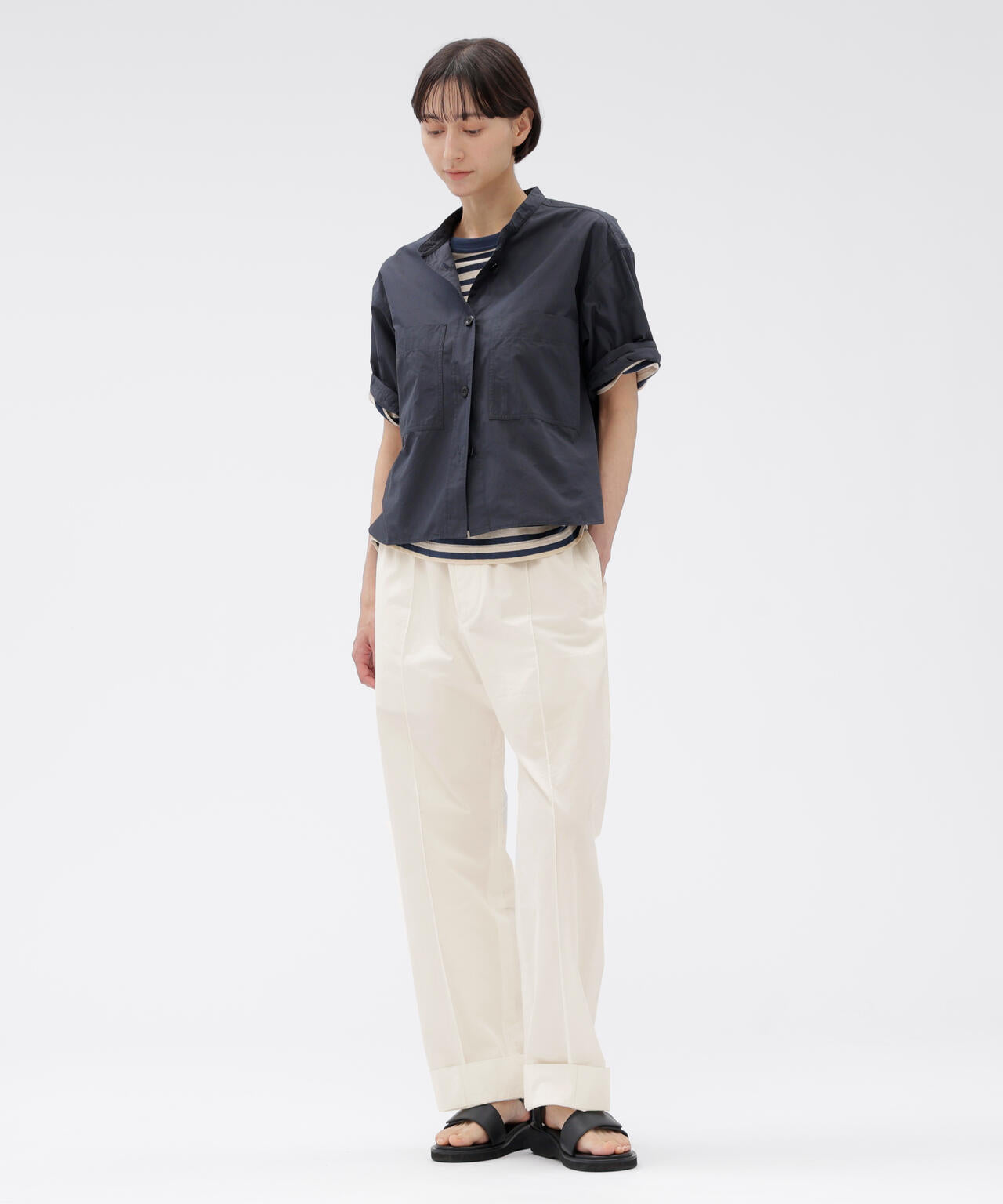 LIGHT COTTON TWILL TROUSERS | MARGARET HOWELL（マーガレット