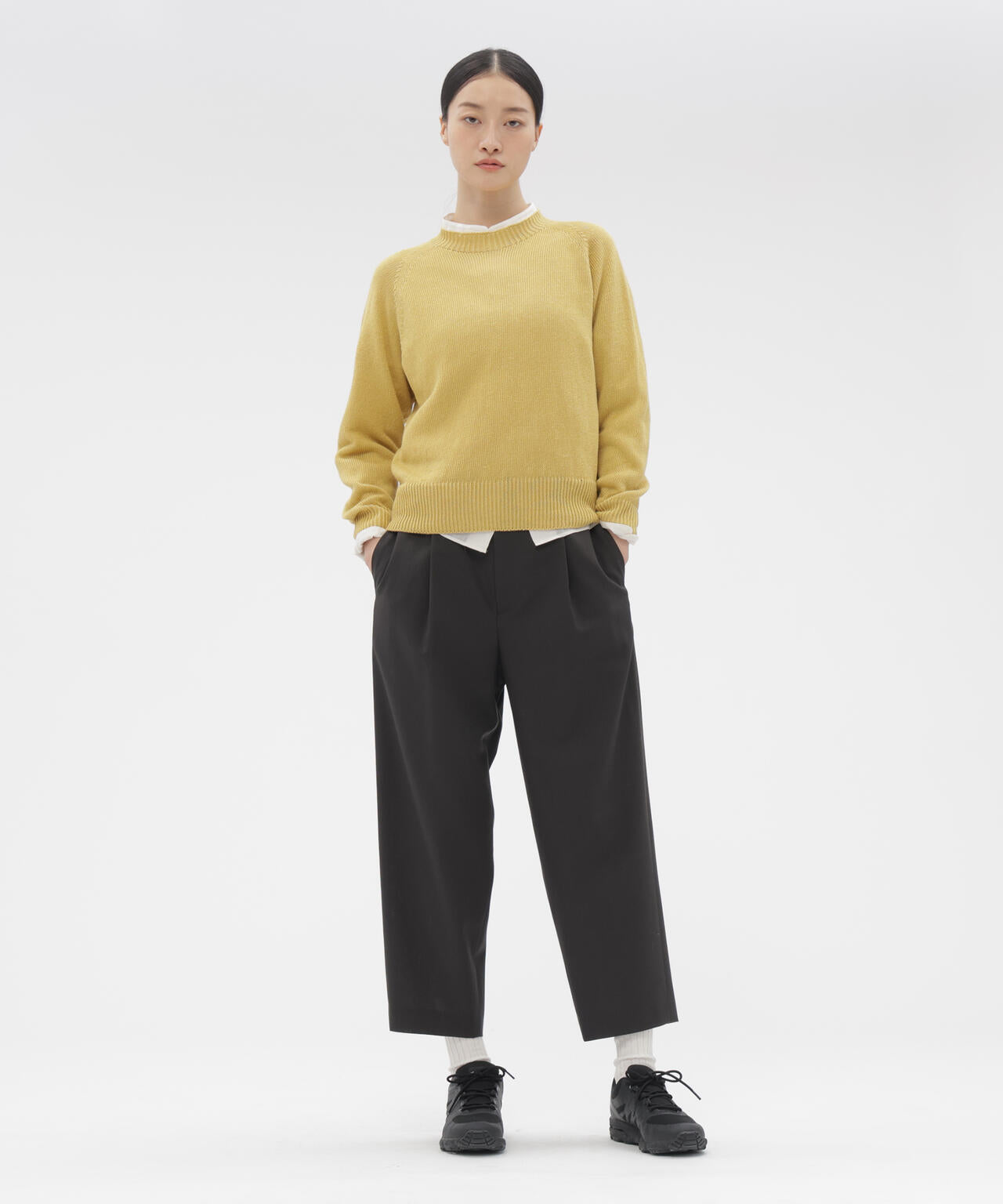 TWISTED WOOL TROUSERS