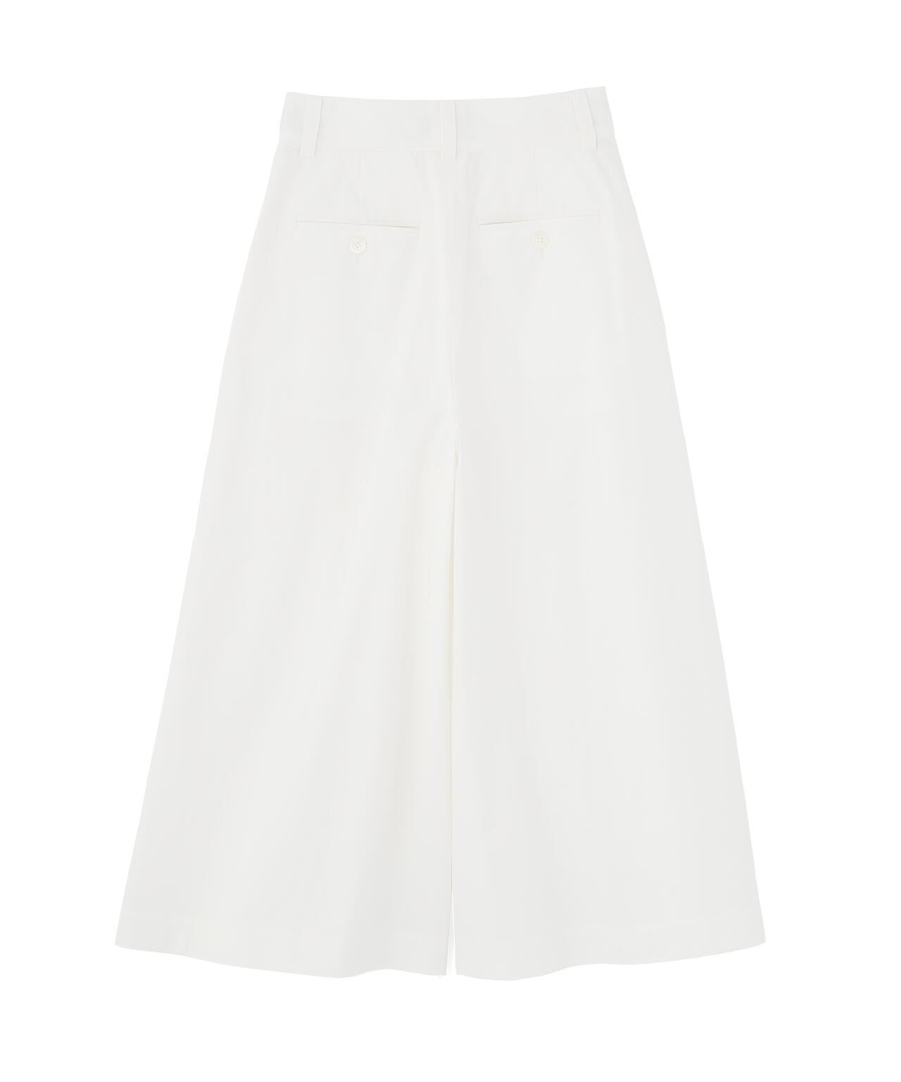 STIFF COTTON TWILL TROUSERS