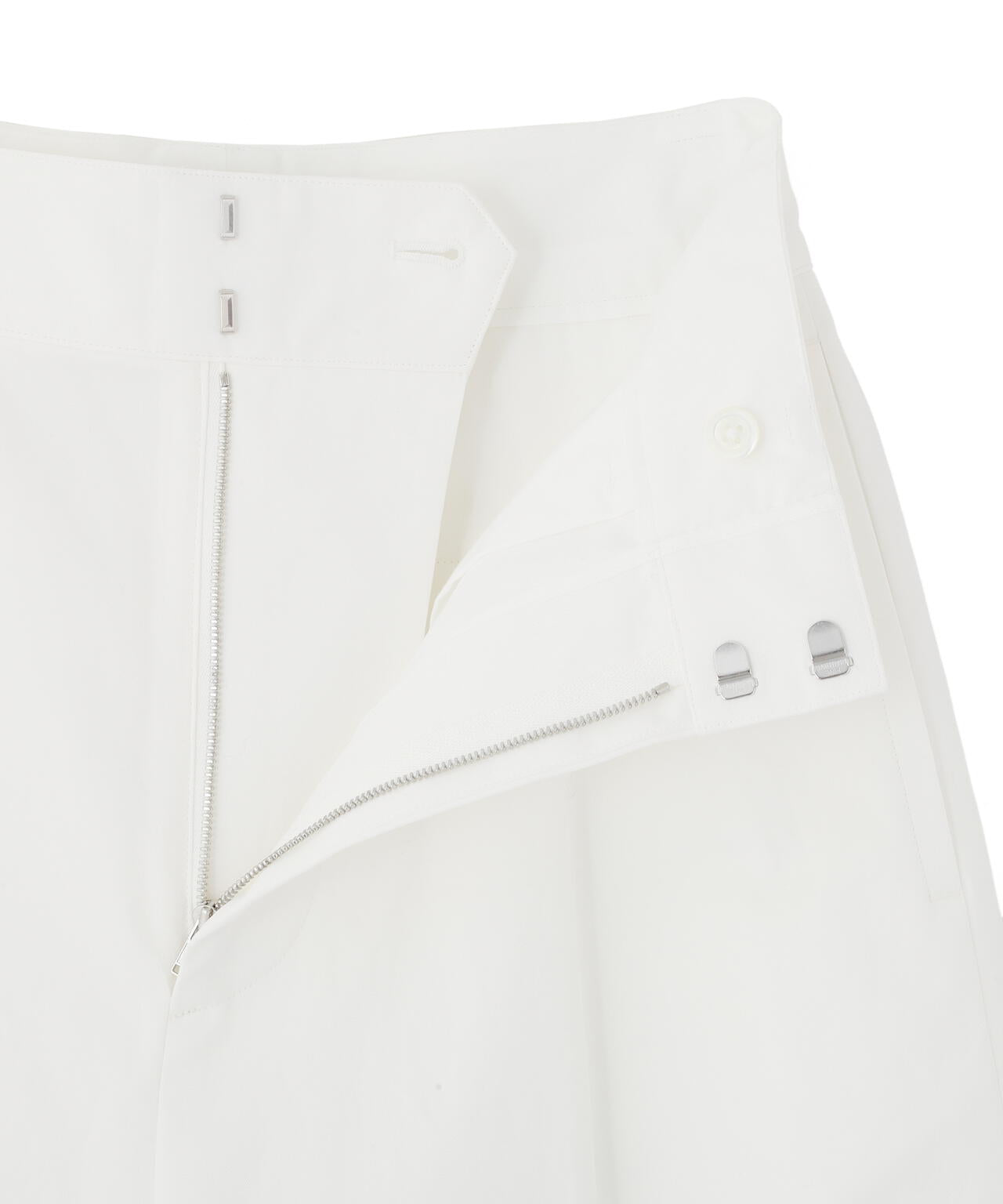 STIFF COTTON TWILL TROUSERS