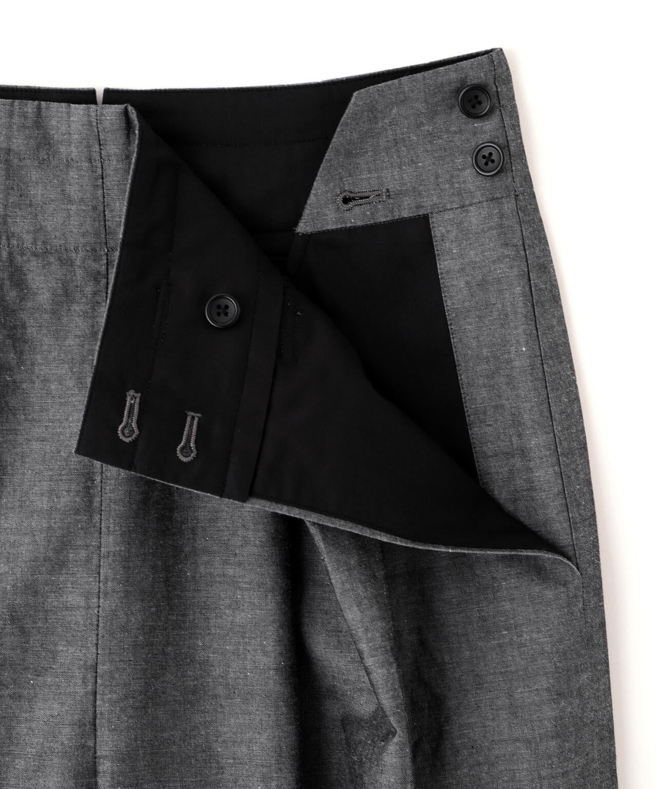 COTTON RAMIE CHAMBRAY TROUSERS | MARGARET HOWELL（マーガレット