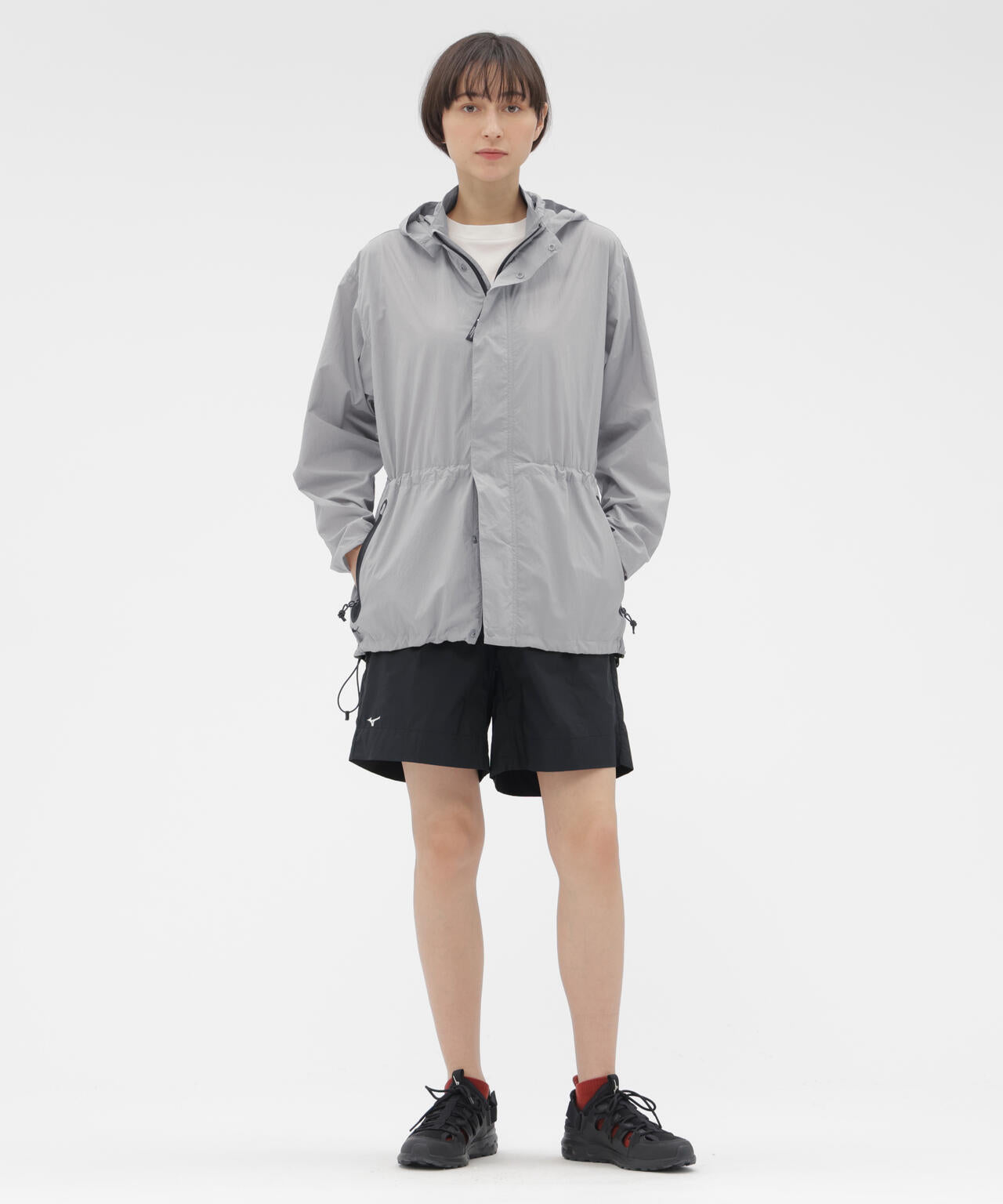 WATER REPELLENT LIGHTWEIGHT NYLON POPLIN TROUSERS | MARGARET