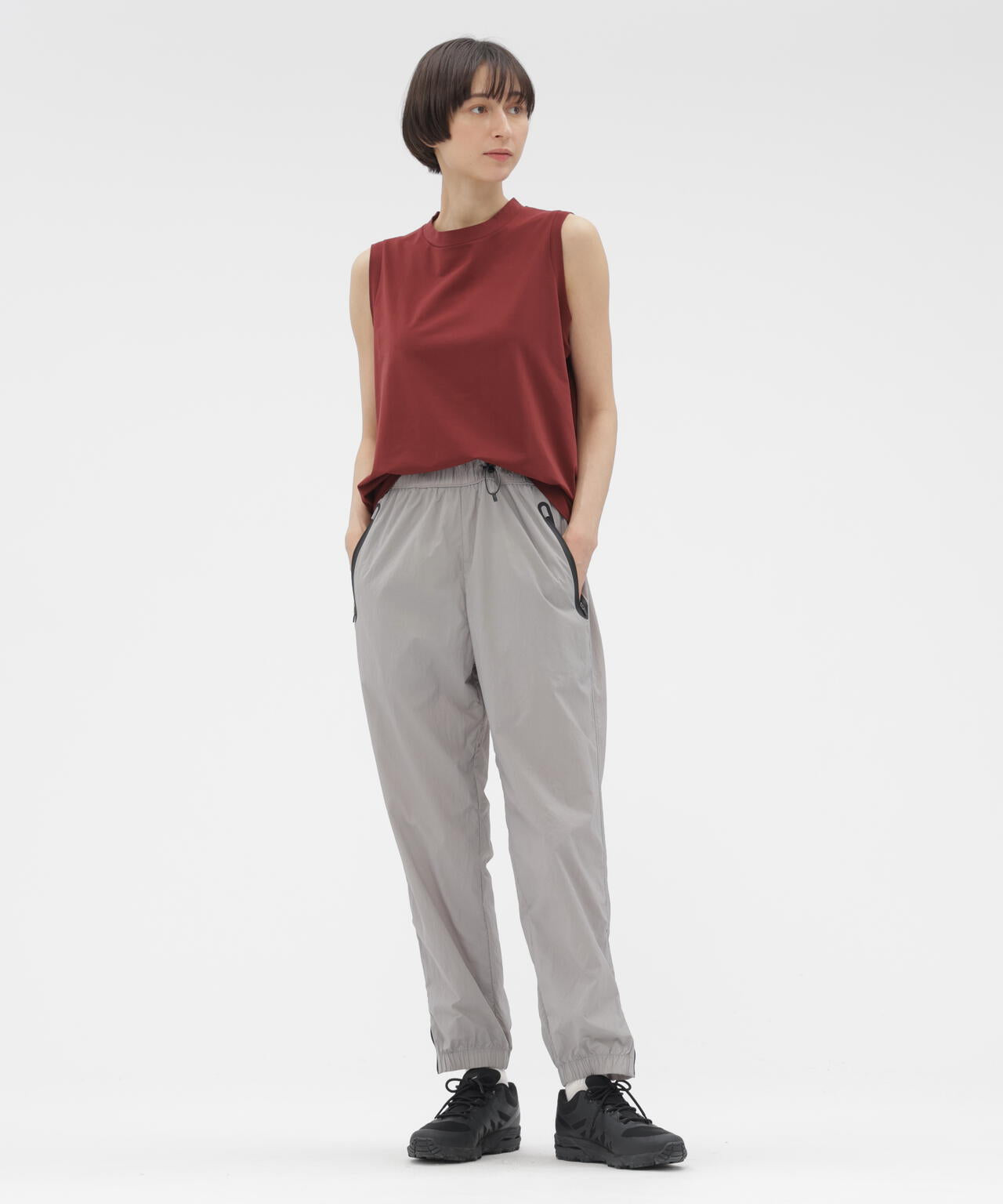 RECYCLED LIGHTWEIGHT NYLON POPLIN TROUSERS | MARGARET HOWELL