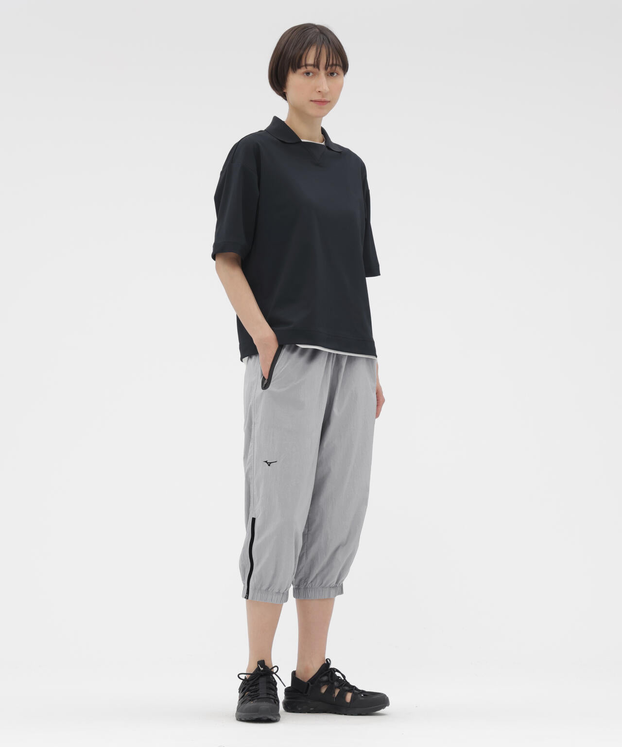 RECYCLED LIGHTWEIGHT NYLON POPLIN TROUSERS | MARGARET HOWELL