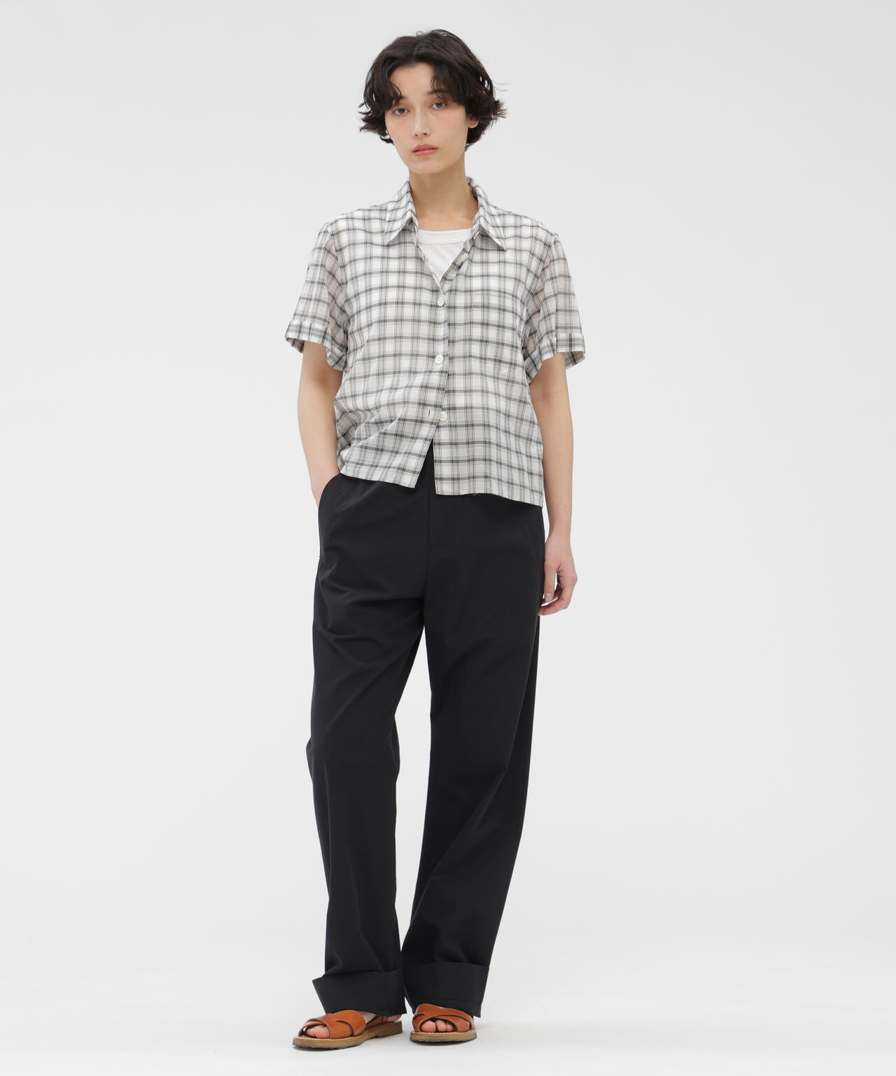 SOFT COTTON CHECK SHIRT | MARGARET HOWELL（マーガレット・ハウエル