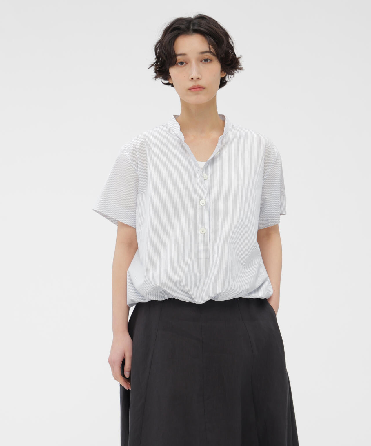 YARN DYED COTTON POPLIN SHIRT | MARGARET HOWELL（マーガレット