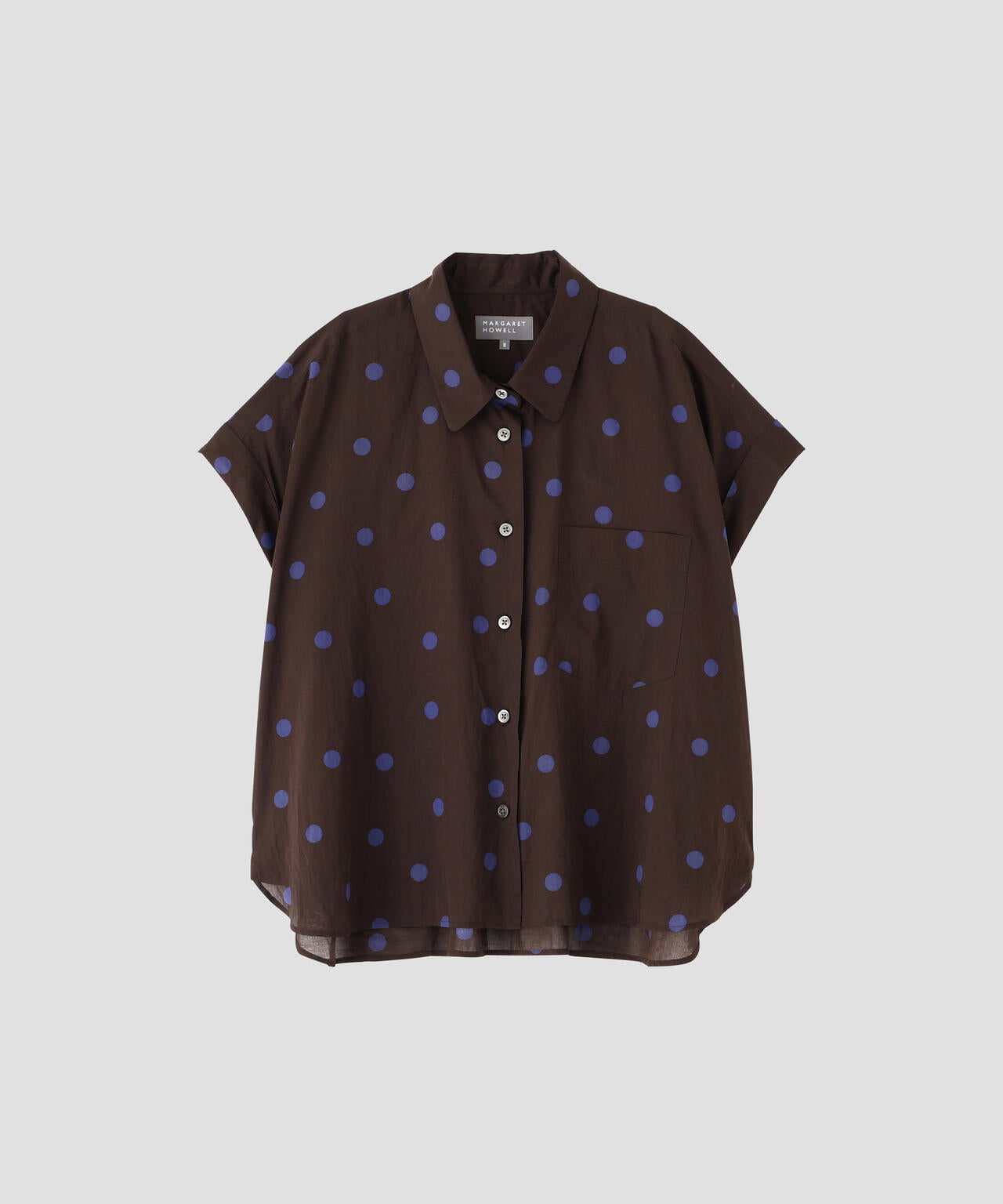 【美品】MARGARET HOWELL リネン100％ ドット柄 半袖シャツ MARGARET HOWELL ドットシアーシャツ｜Yahoo!フリマ（旧PayPayフリマ）