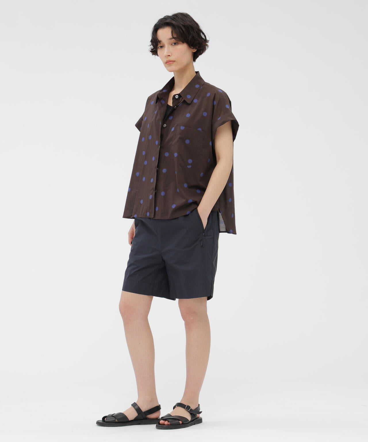POLKA DOT COTTON POPLIN SHIRT | MARGARET HOWELL（マーガレット