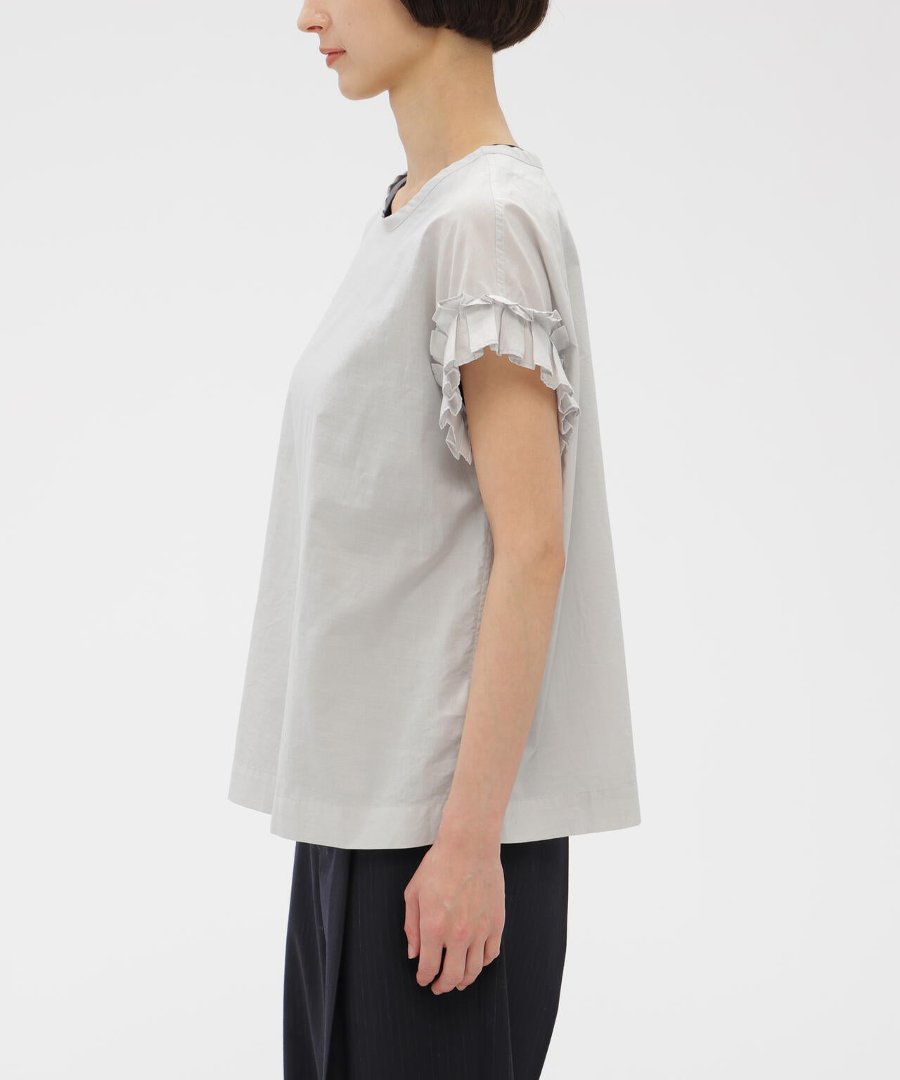 2022年 マーガレットハウエル MARGARET HOWELL PIECE DYED WASHED COTTON コットン半袖シャツ 2/カーキ【2400014017878】 マーガレット・ハウエル MARGARET HOWELL GRAPHIC YARN DYED WOOL