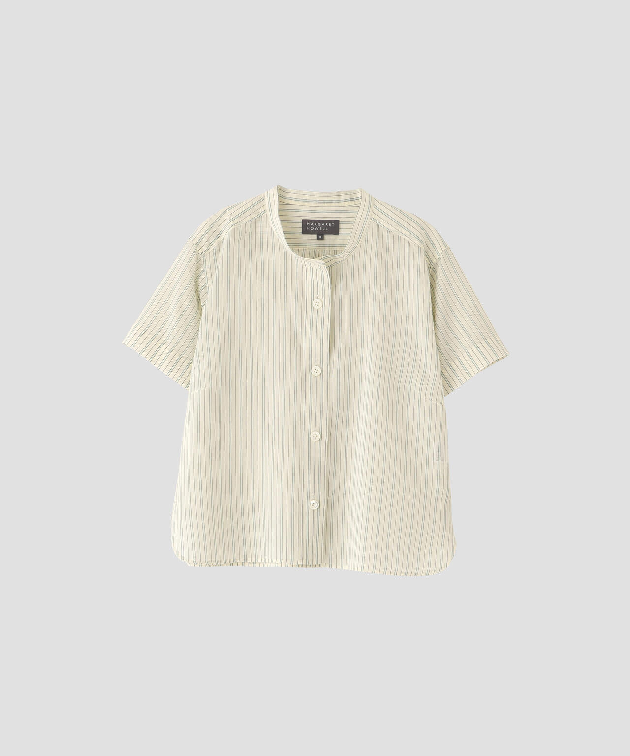 COTTON SILK GRAPHIC STRIPE SHIRT | MARGARET HOWELL（マーガレット