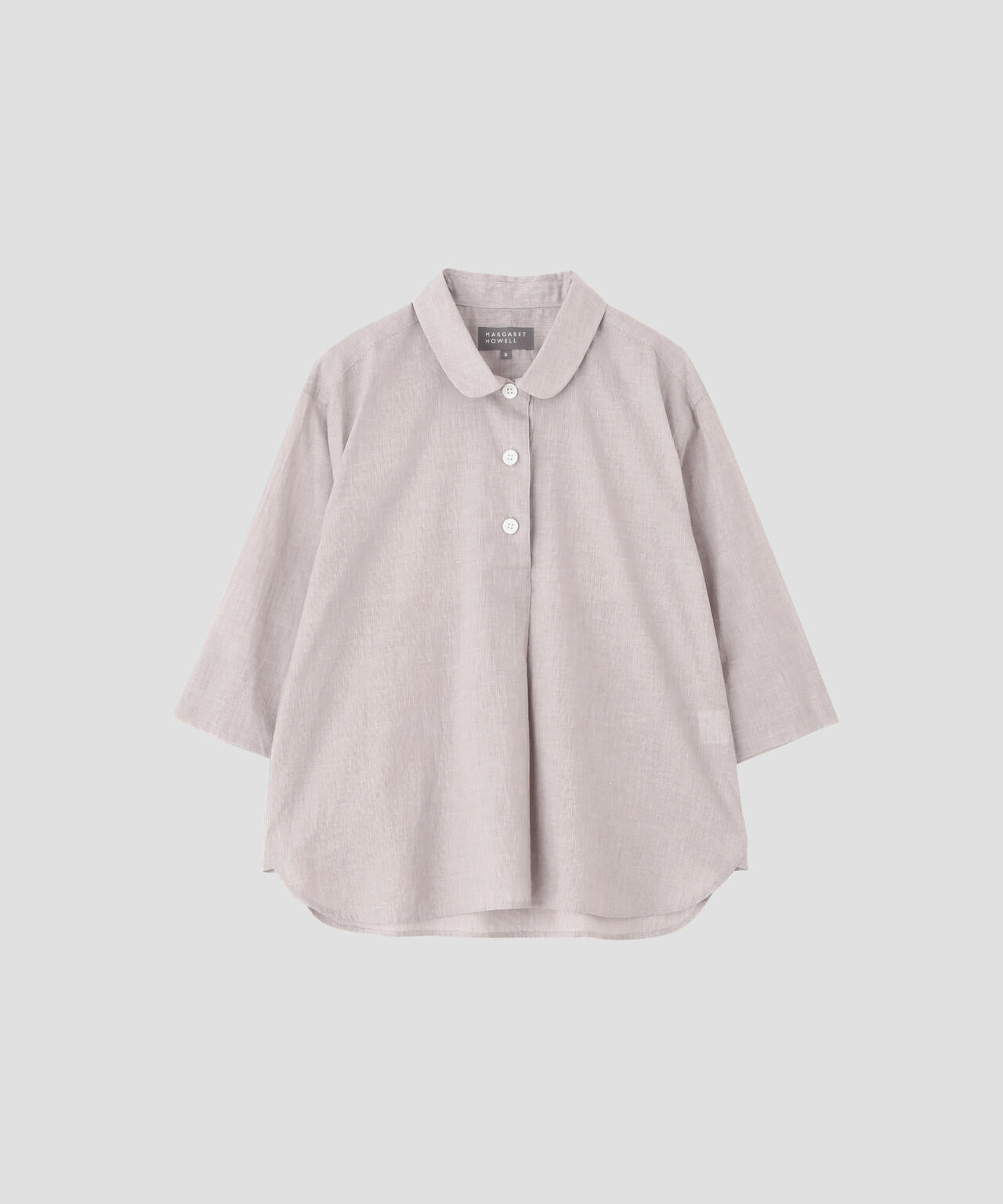 HAIRLINE STRIPE COTTON LINEN SHIRT | MARGARET HOWELL（マーガレット