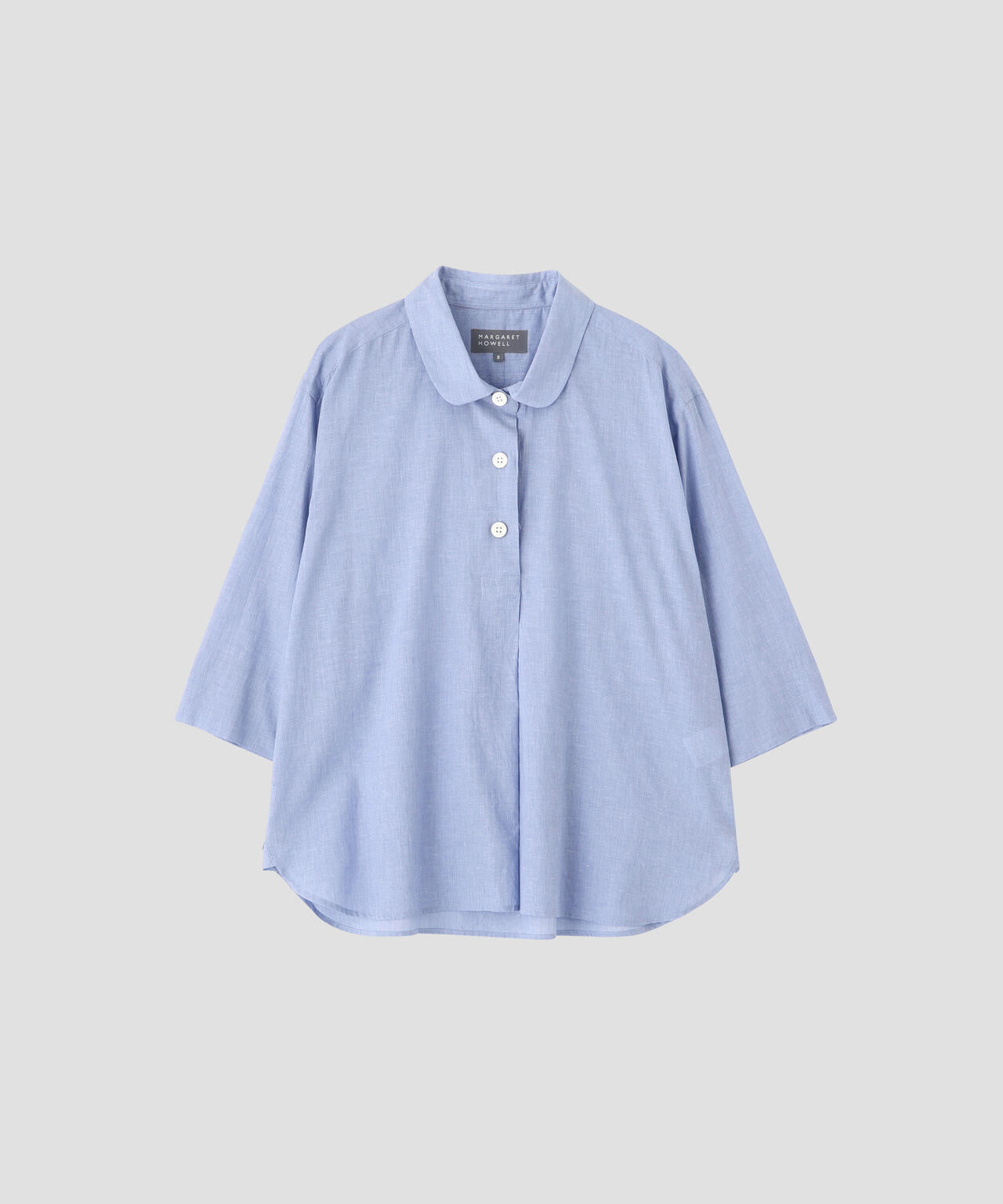 HAIRLINE STRIPE COTTON LINEN SHIRT | MARGARET HOWELL（マーガレット