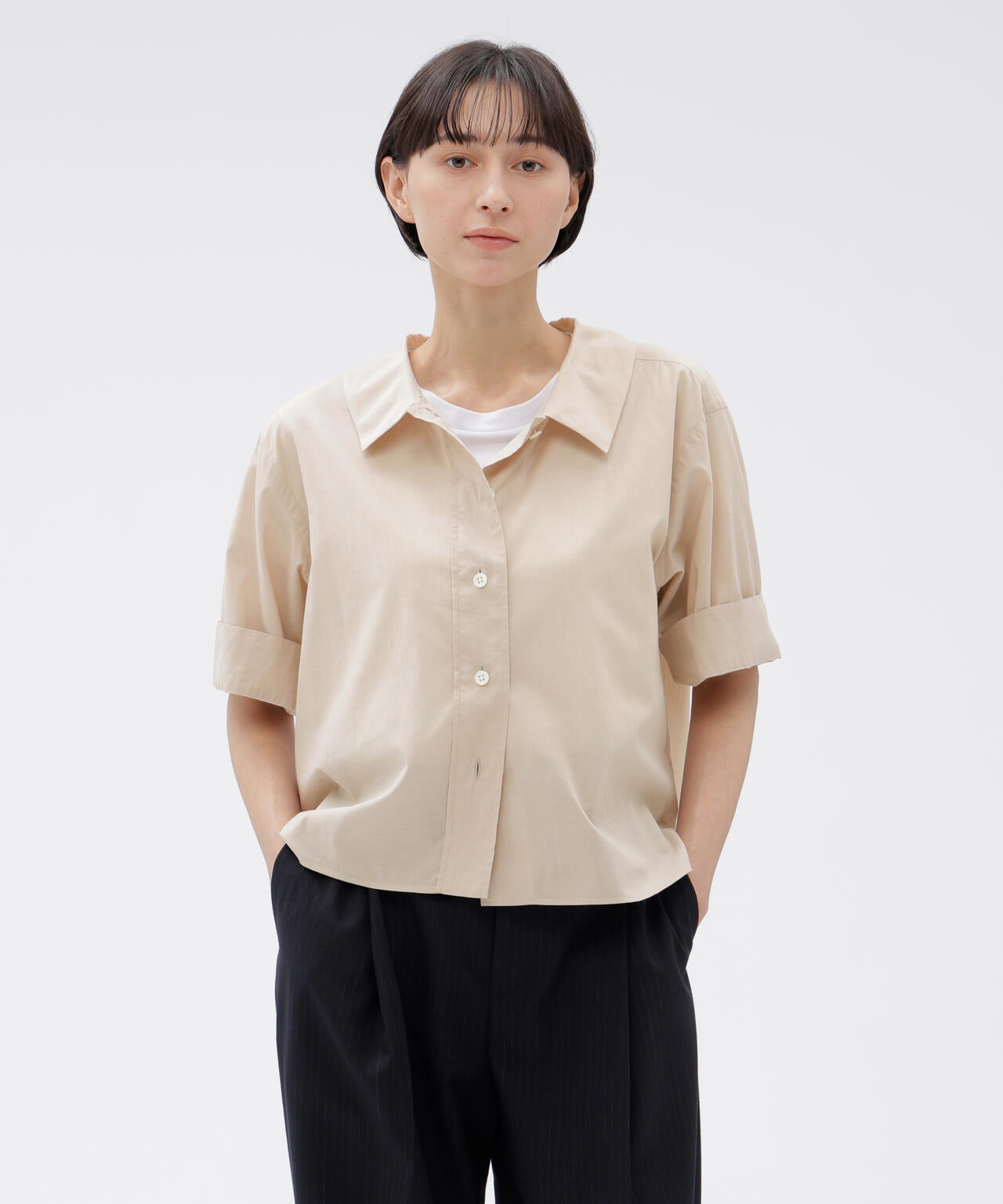 WASHED COTTON SHIRT | MARGARET HOWELL（マーガレット・ハウエル