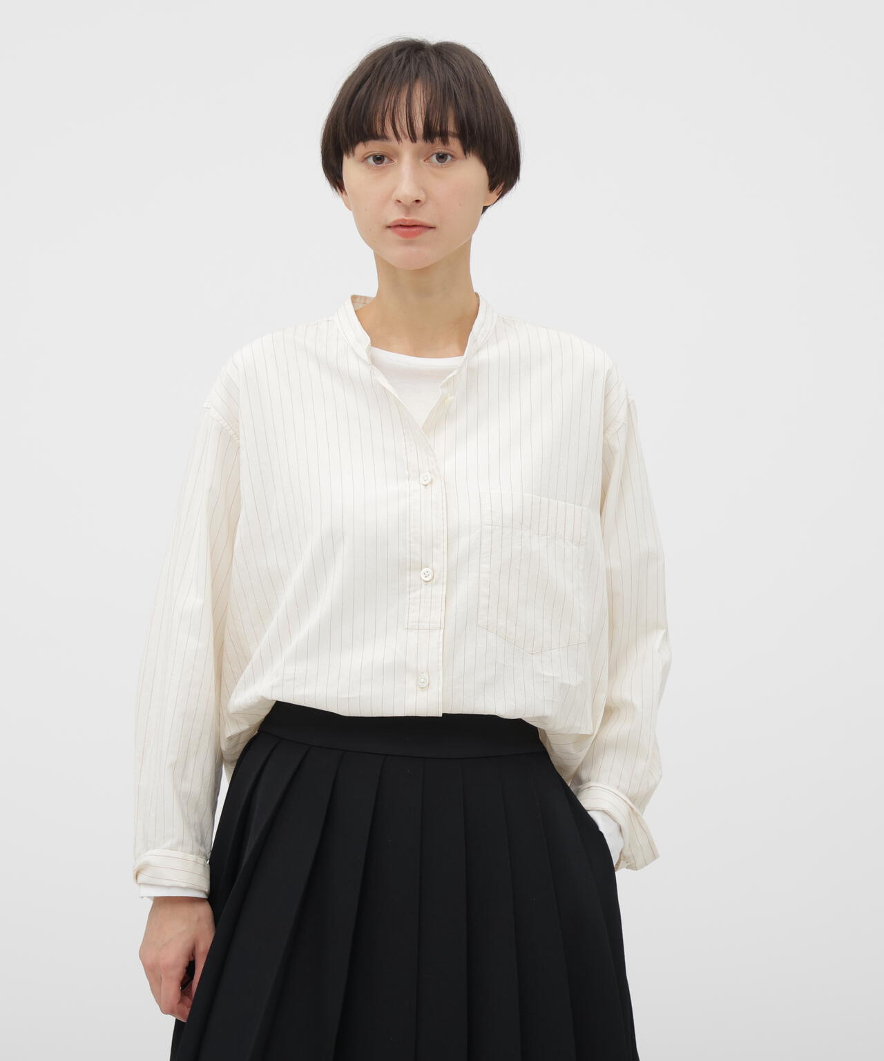 SIMPLE STRIPE COTTON SHIRT