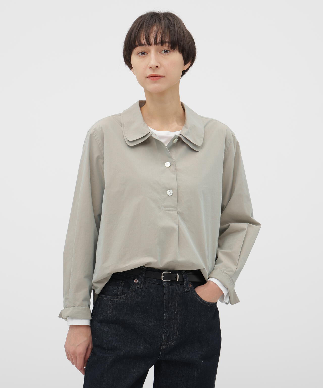 CHAMBRAY COTTON POPLIN SHIRT